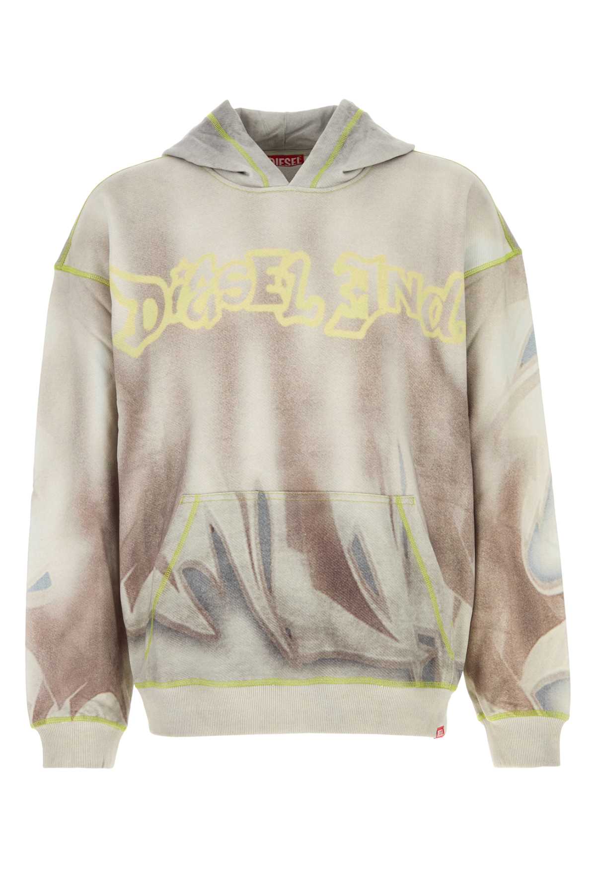 Diesel Men Printed Cotton Sweatshirt DIESEL