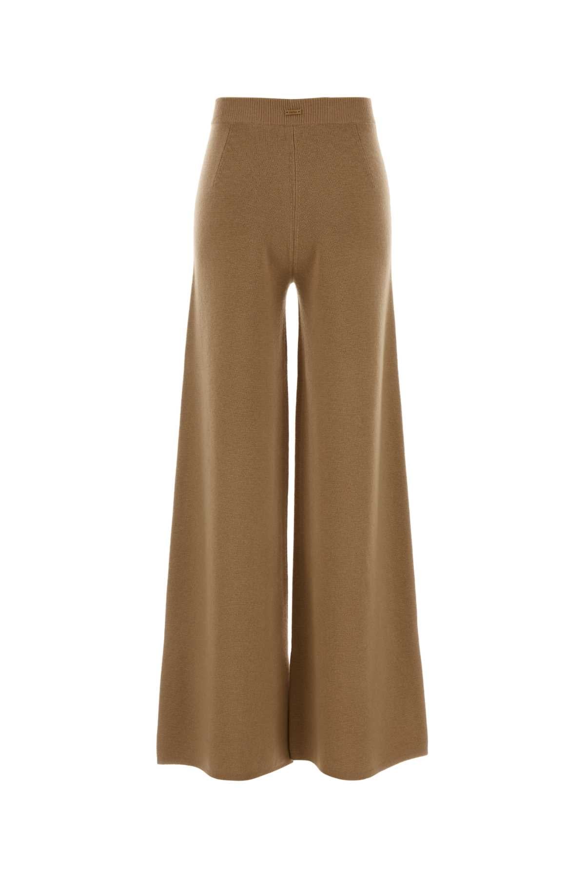Max Mara Women Camel Wool Blend Judy Pant MAX MARA