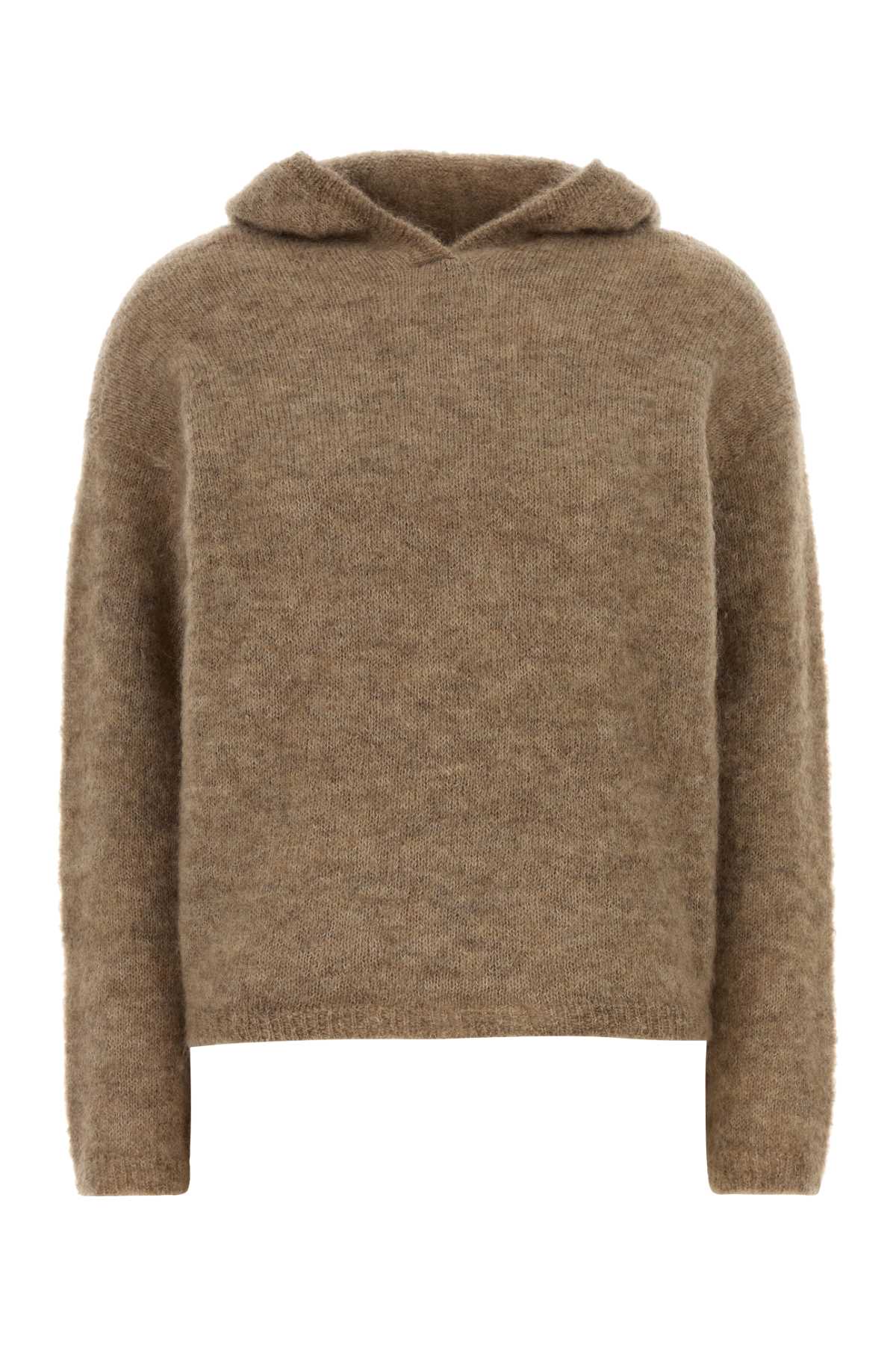 S Maxmara Women Beige Stretch Mohair Blend Attuale Sweater S MAX MARA