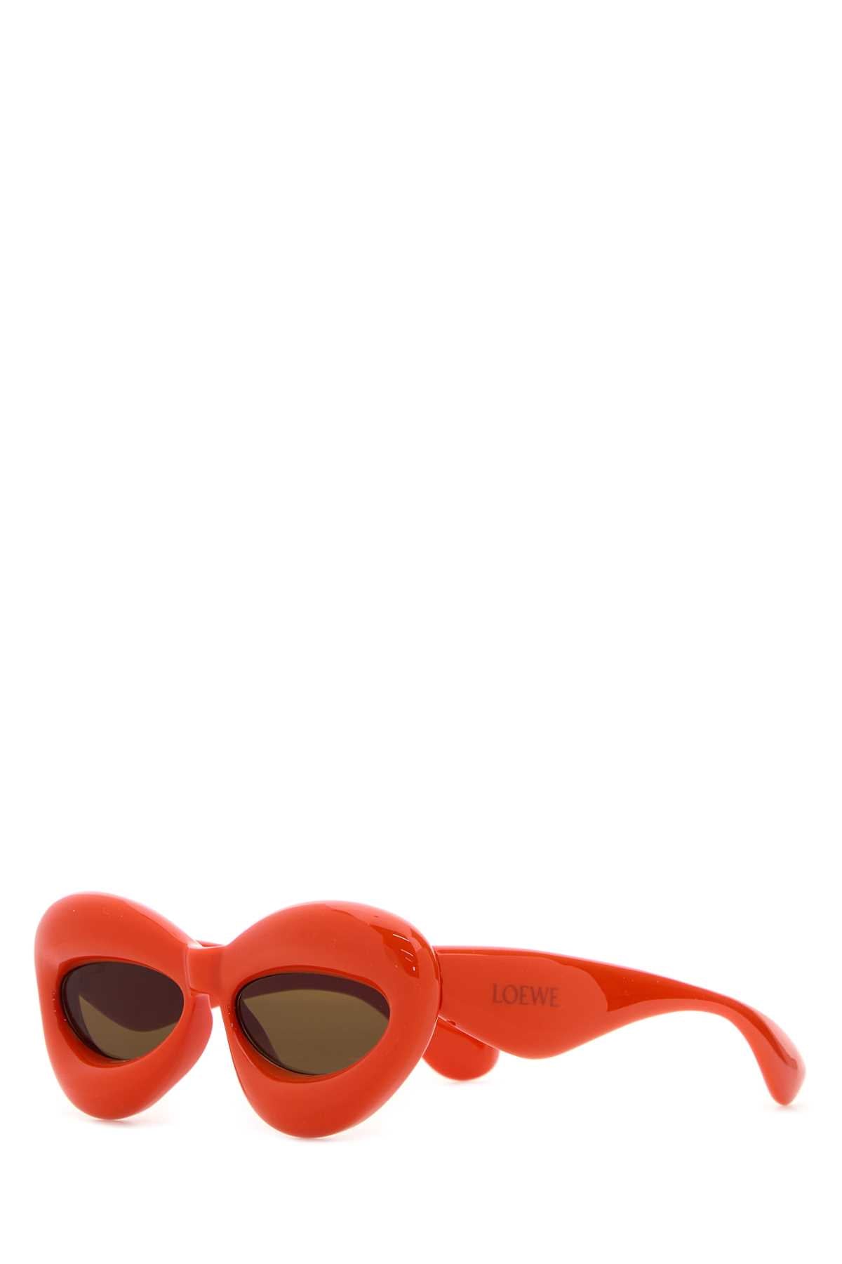 Loewe Unisex Orange Acetate Sunglasses LOEWE