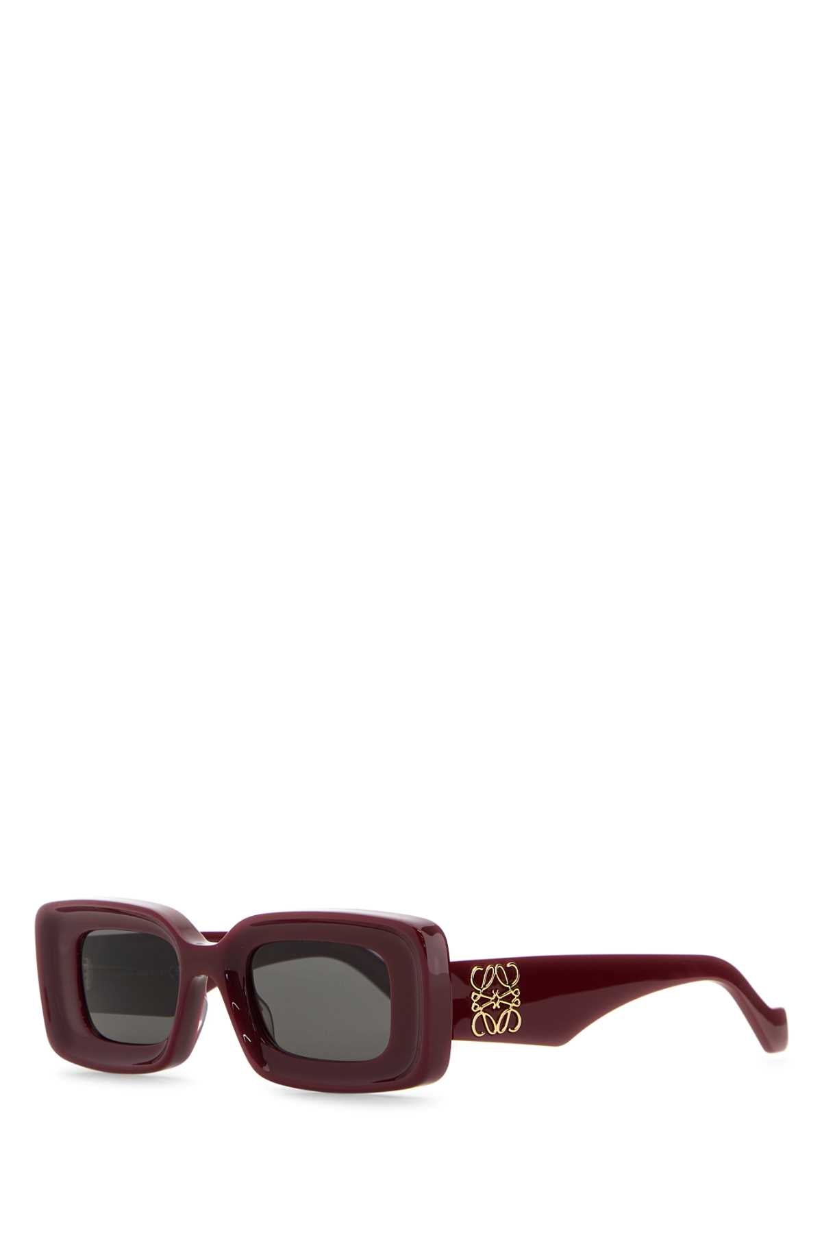 Loewe Unisex Burgundy Acetate Sunglasses LOEWE