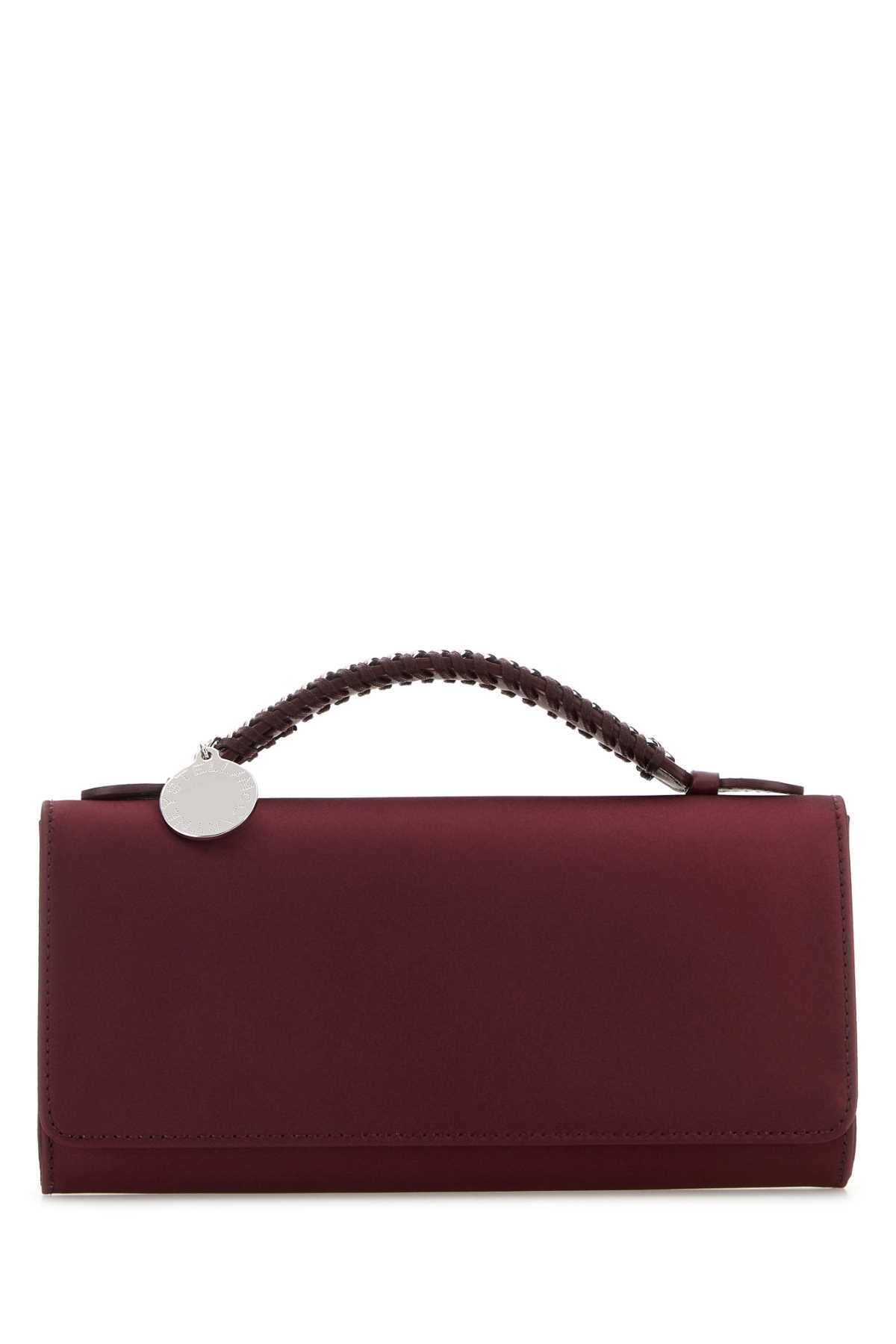 Stella Mccartney Women Burgundy Satin Falabella Handbag STELLA MCCARTNEY