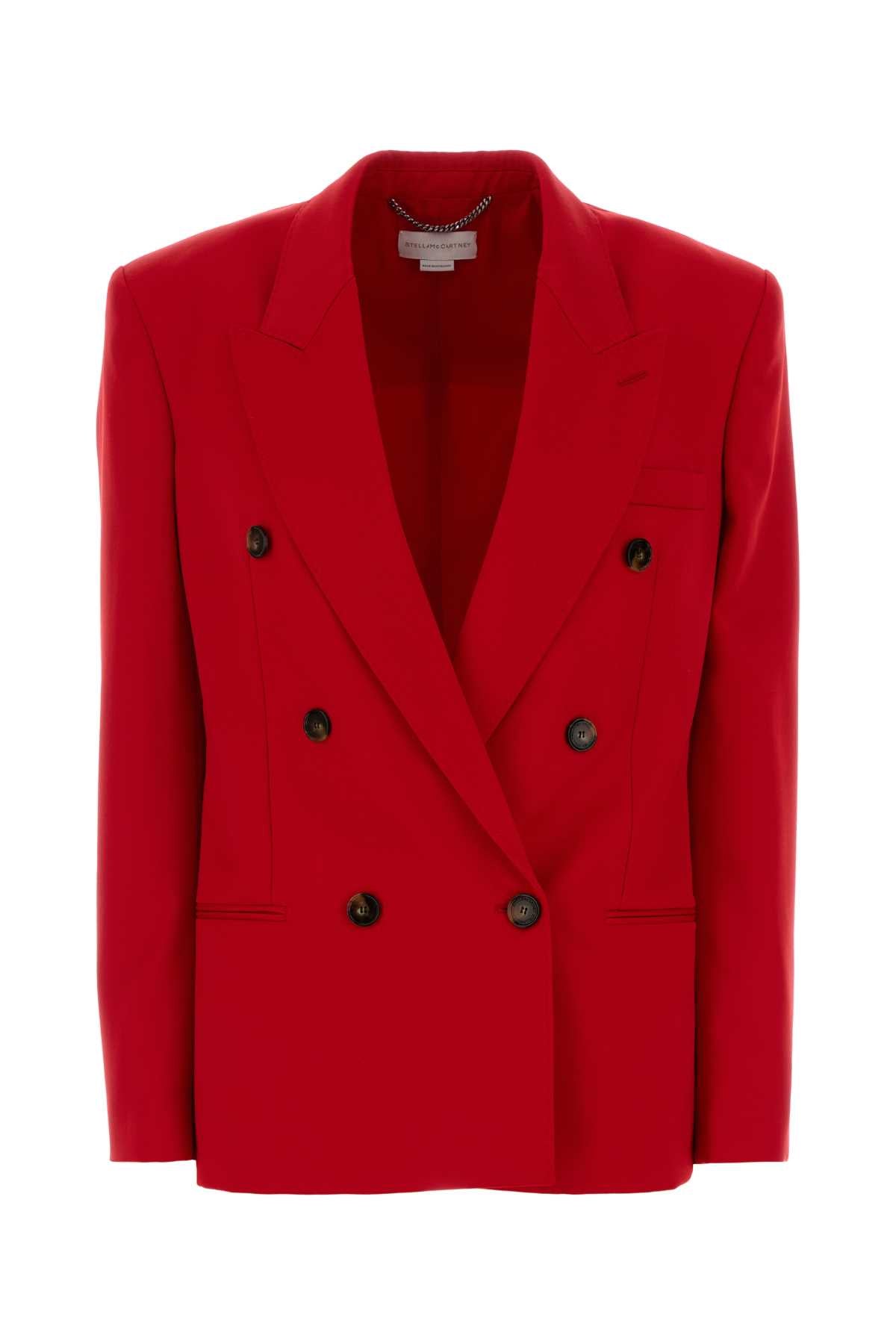 Stella Mccartney Women Red Wool Blazer