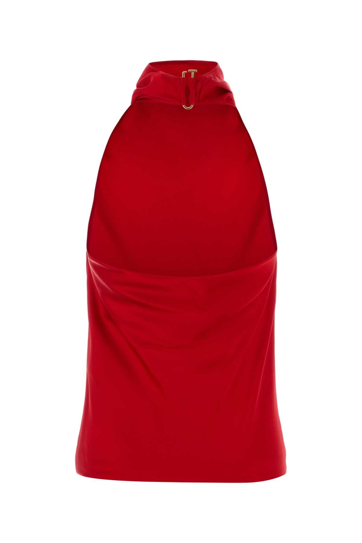 Stella Mccartney Women Red Satin Top STELLA MCCARTNEY