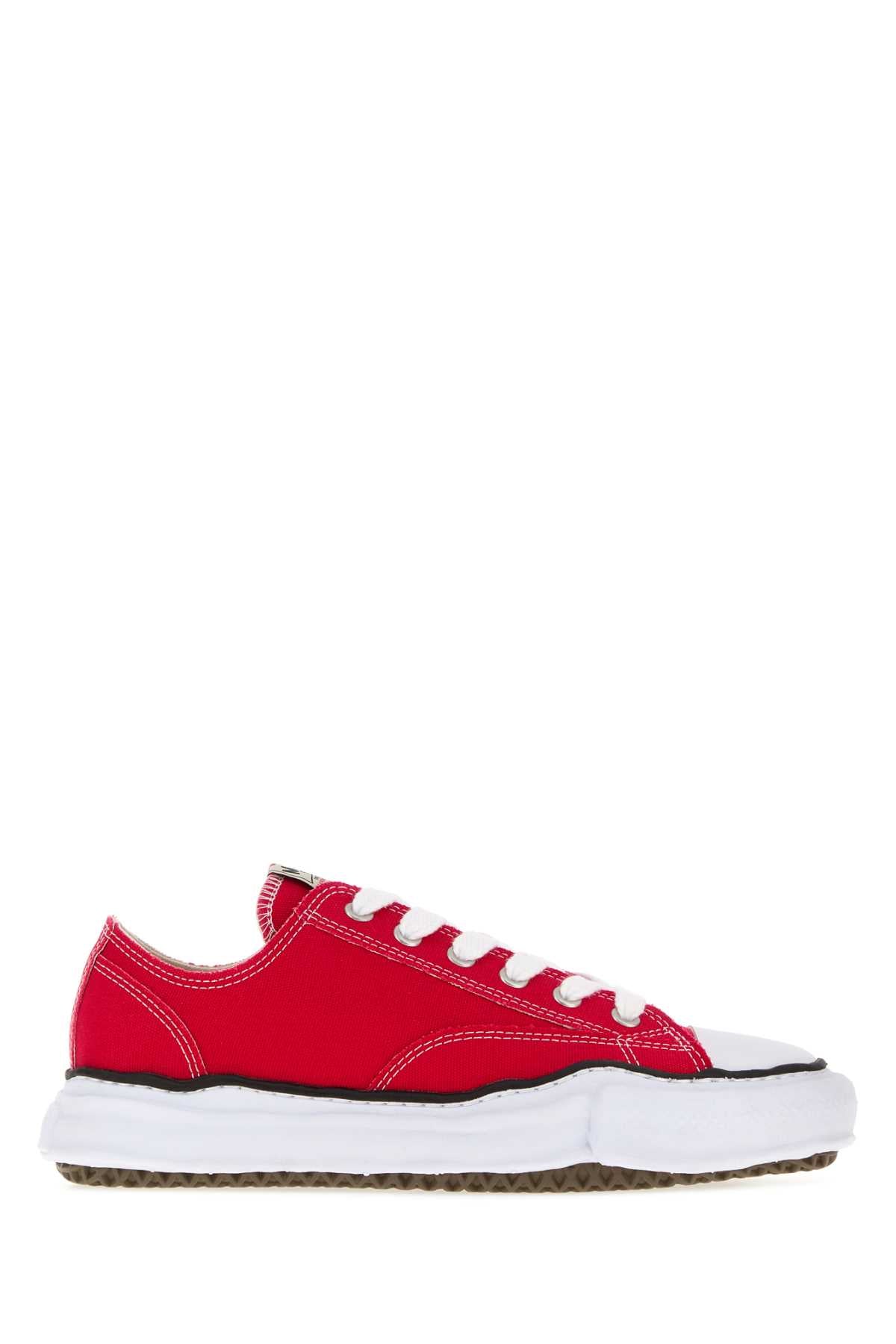 Maison Mihara Yasuhiro Men Red Canvas Peterson Sneakers MAISON MIHARA YASUHIRO