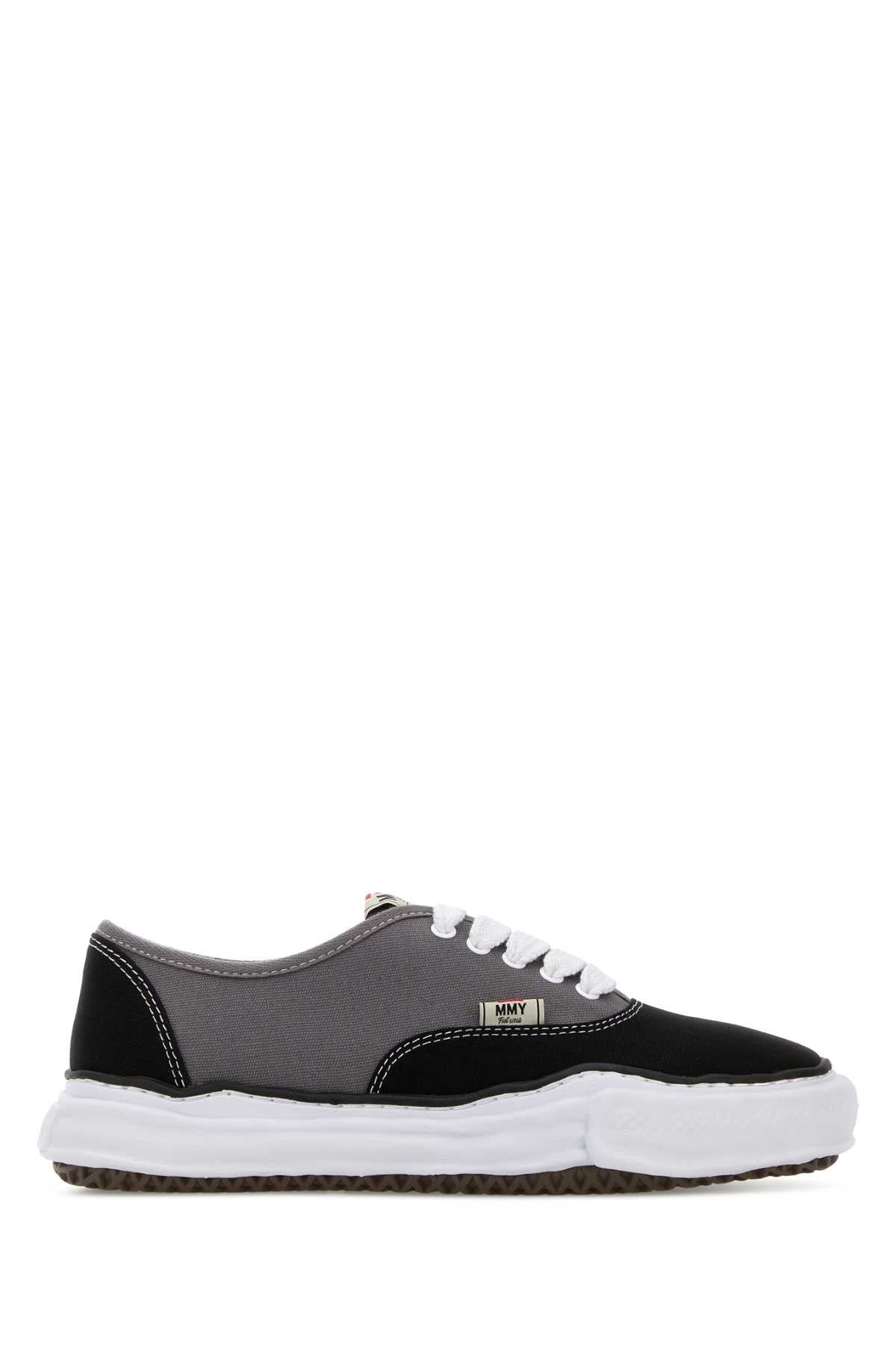 Maison Mihara Yasuhiro Men Two-Tone Canvas Sneakers MAISON MIHARA YASUHIRO