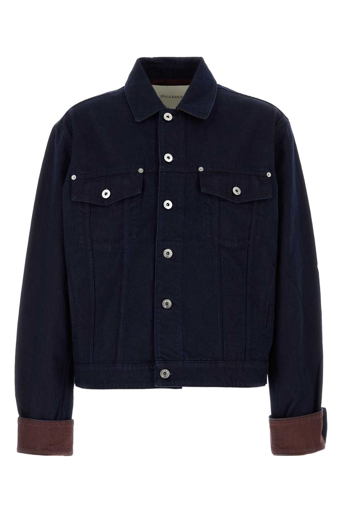 Jw Anderson Men Blue Denim Jacket J.W. ANDERSON