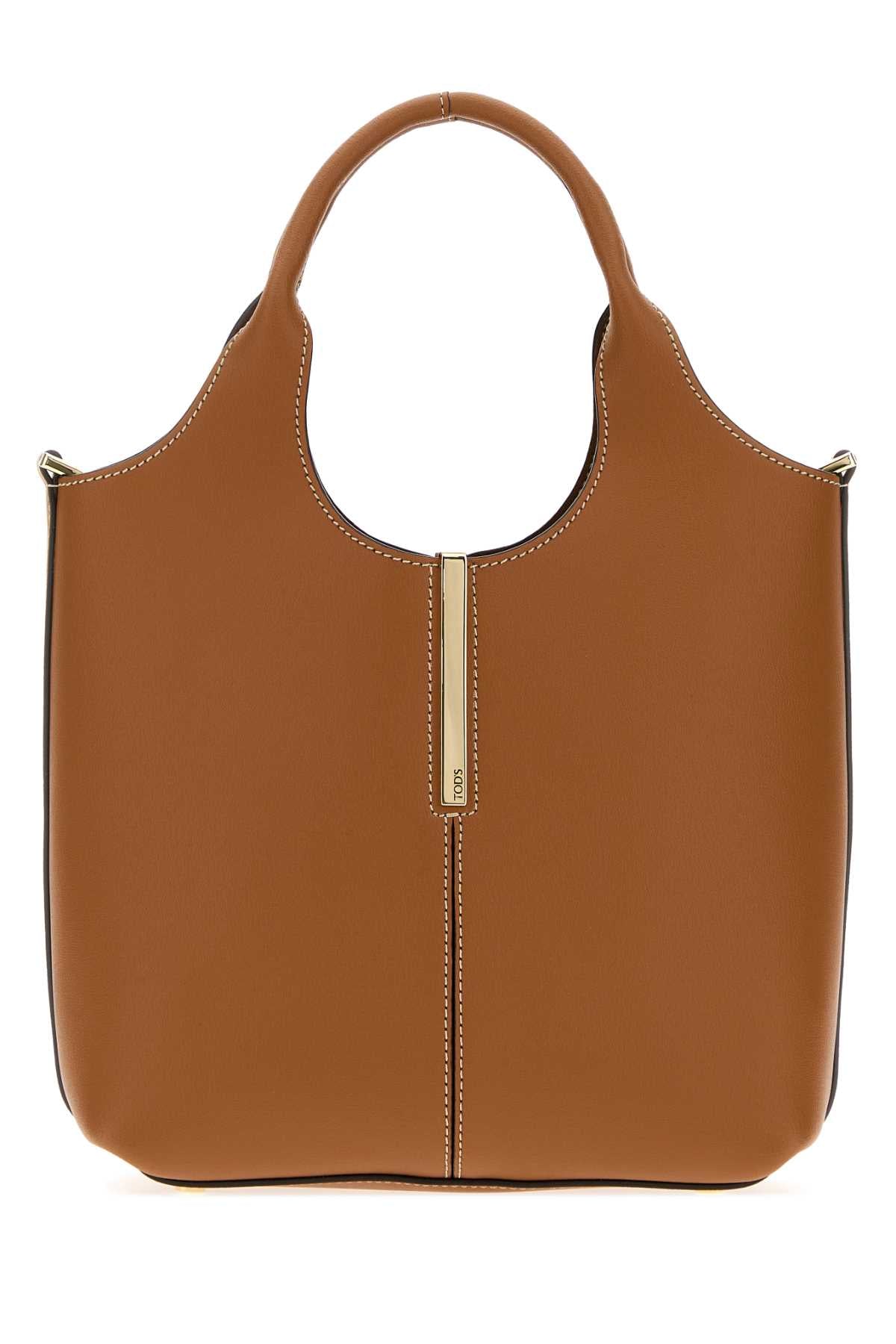 Tod's Women Brown Leather Mini Shopping Bag TOD'S
