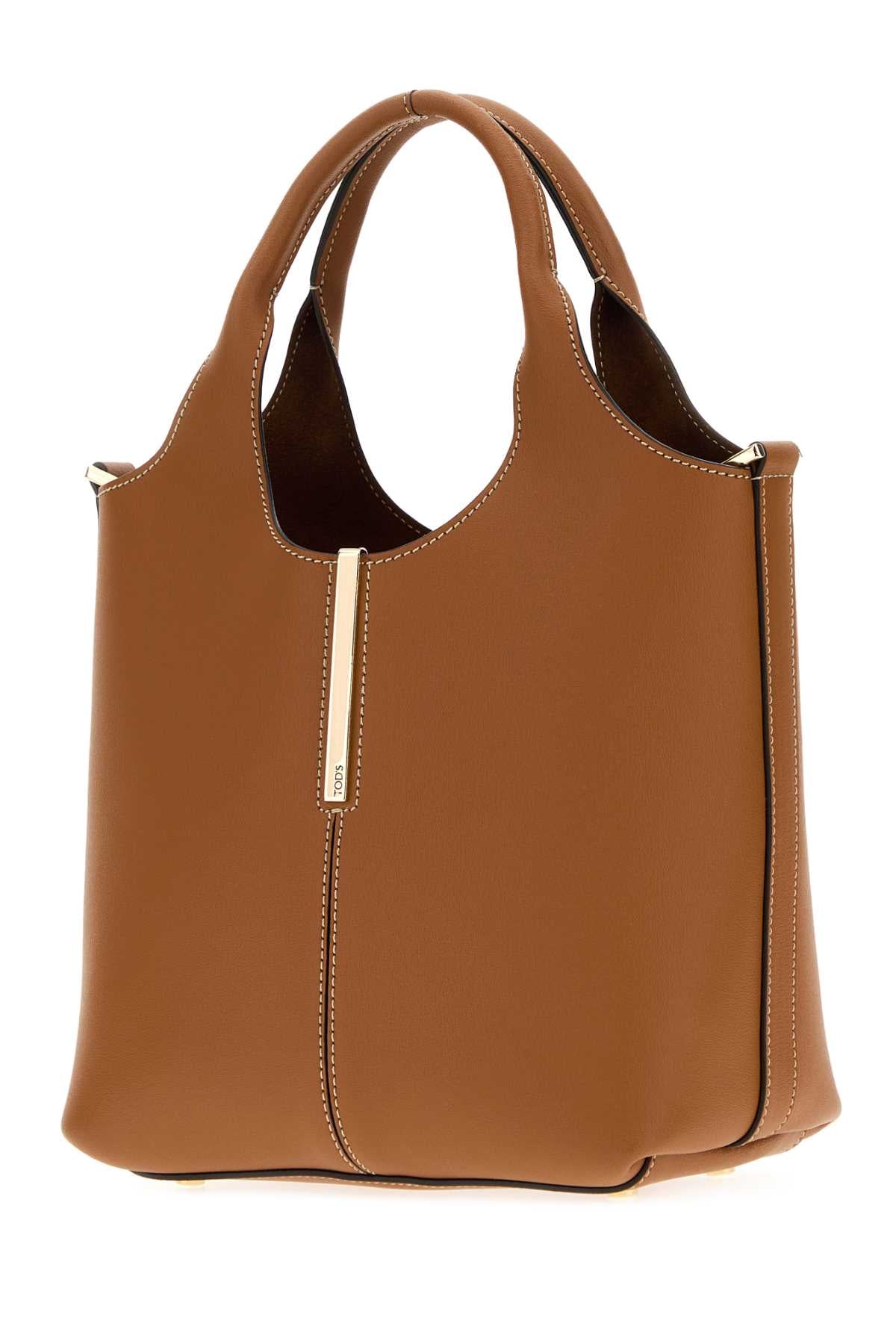 Tod's Women Brown Leather Mini Shopping Bag TOD'S
