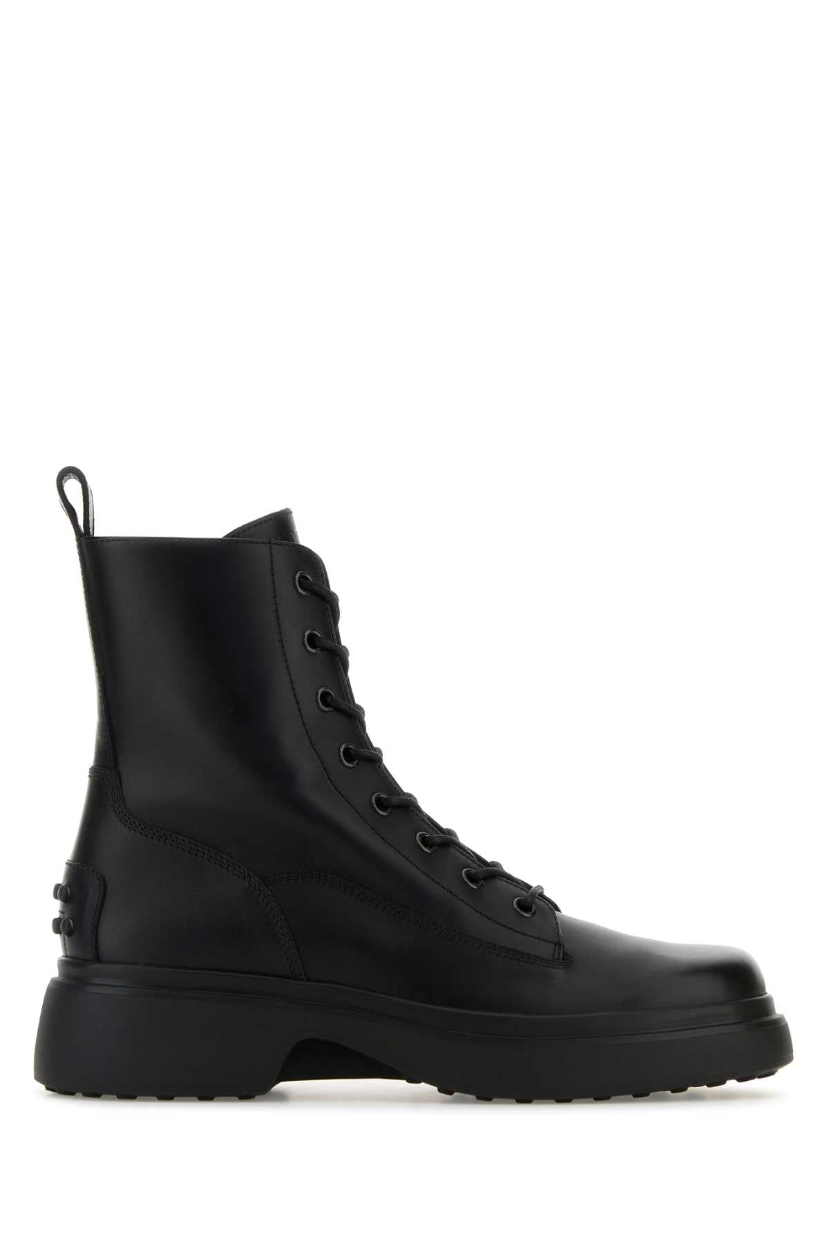 Tod's Women Black Leather Ankle Boots TOD'S