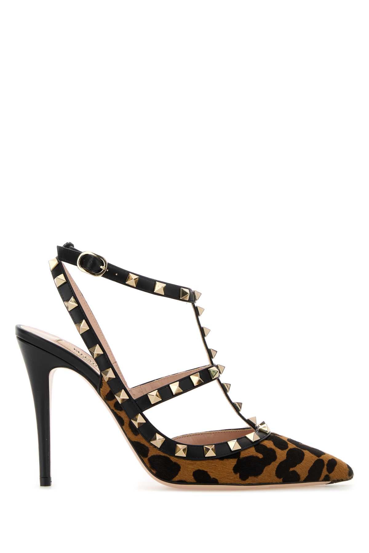 Valentino Garavani Women Printed Calf Hair Rockstud Pumps VALENTINO GARAVANI