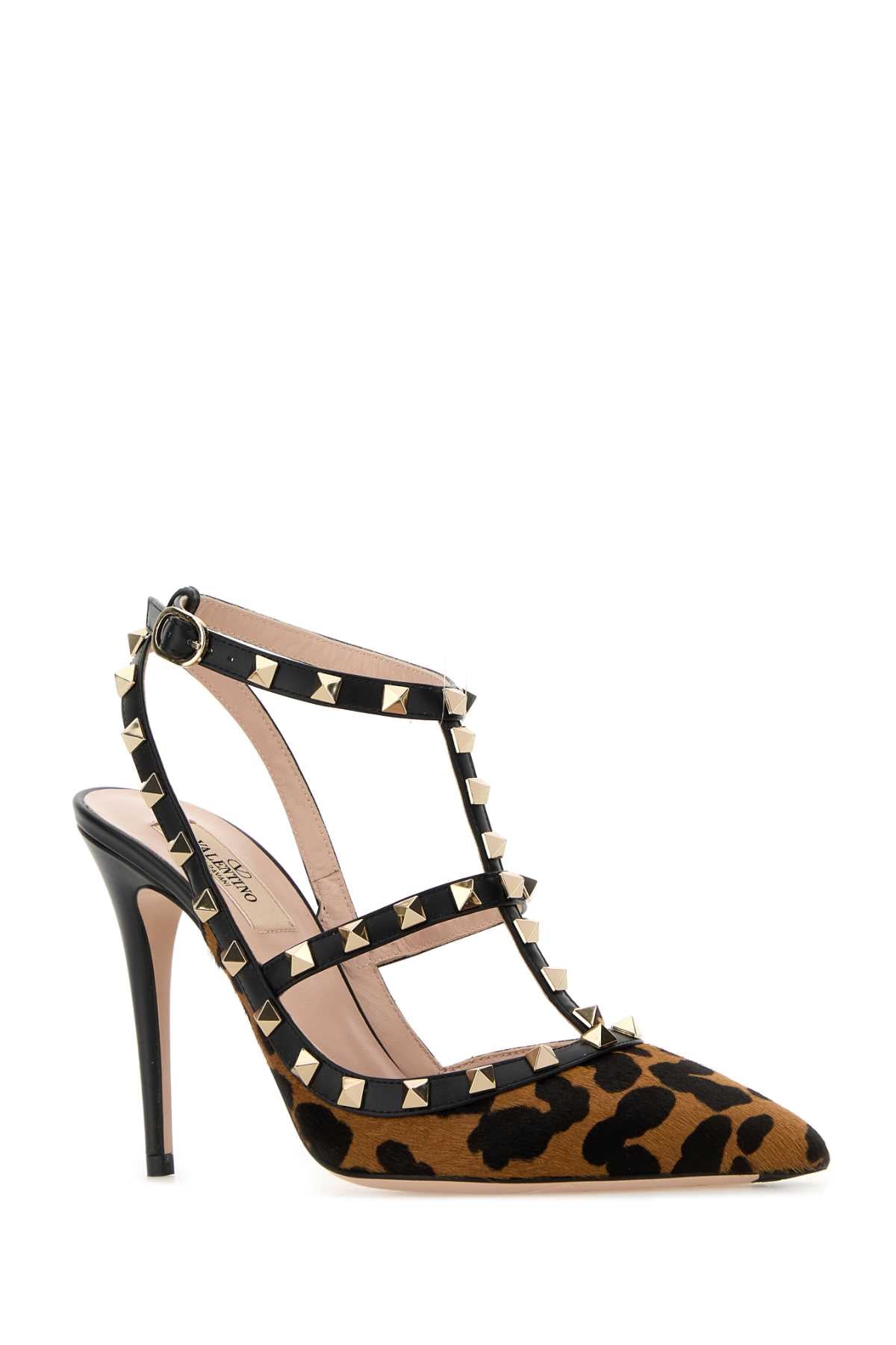 Valentino Garavani Women Printed Calf Hair Rockstud Pumps VALENTINO GARAVANI