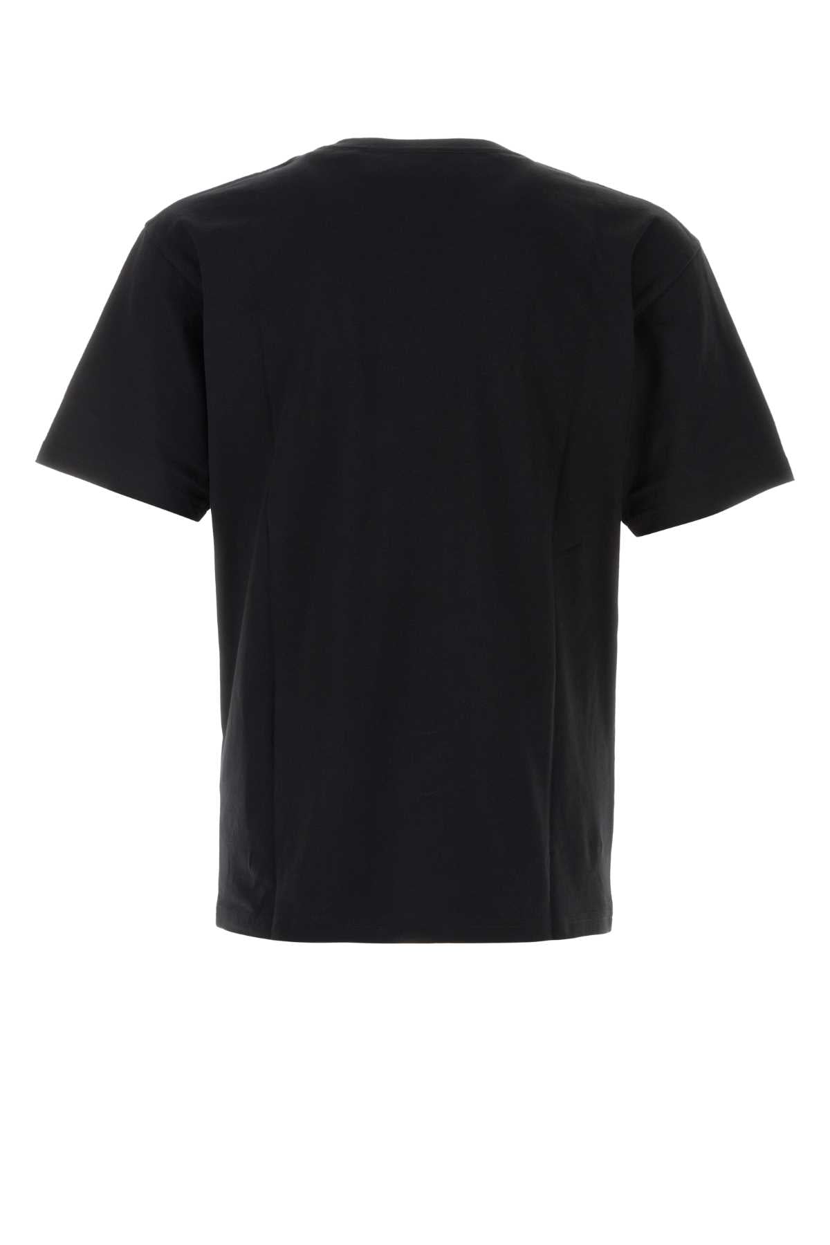 Valentino Garavani Men Black Cotton T-Shirt VALENTINO GARAVANI