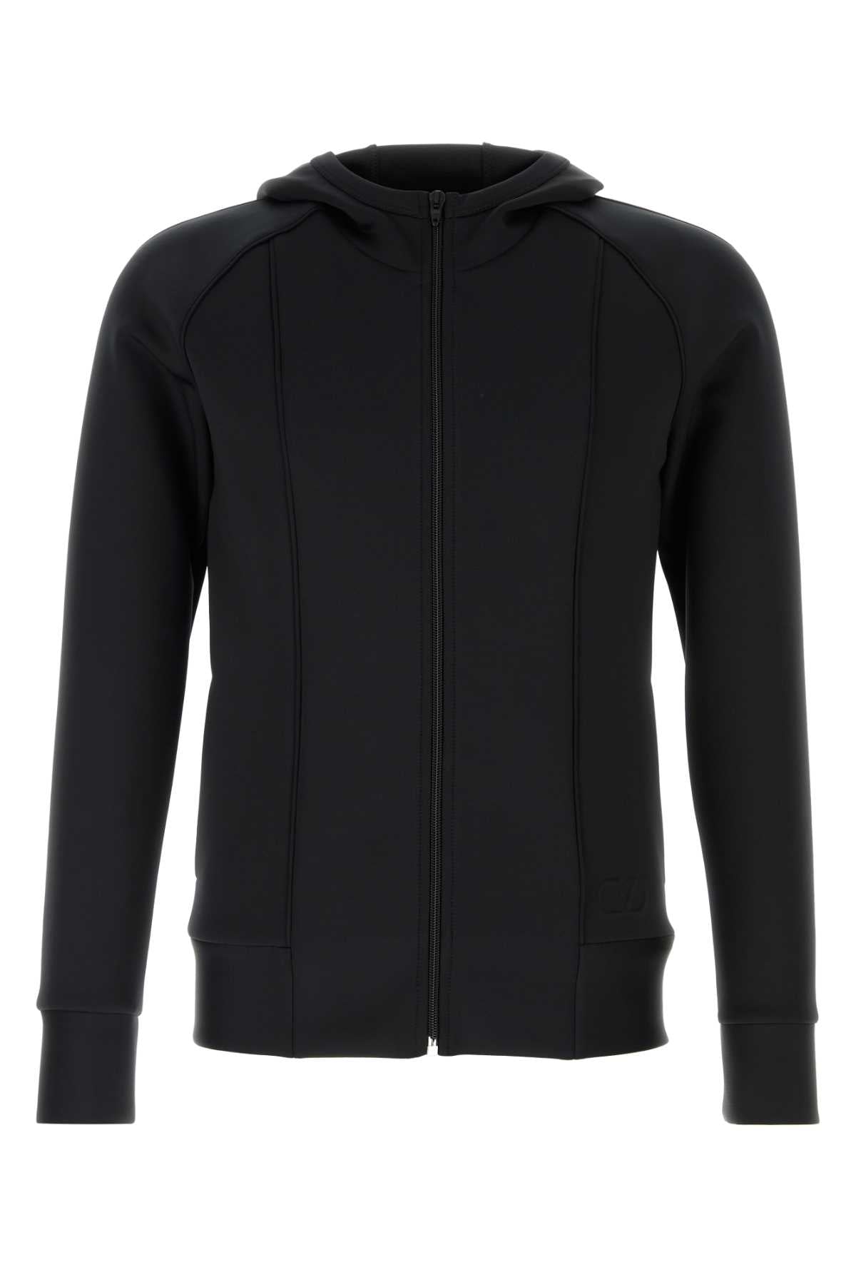 Valentino Garavani Men Black Neoprene Sweatshirt VALENTINO GARAVANI
