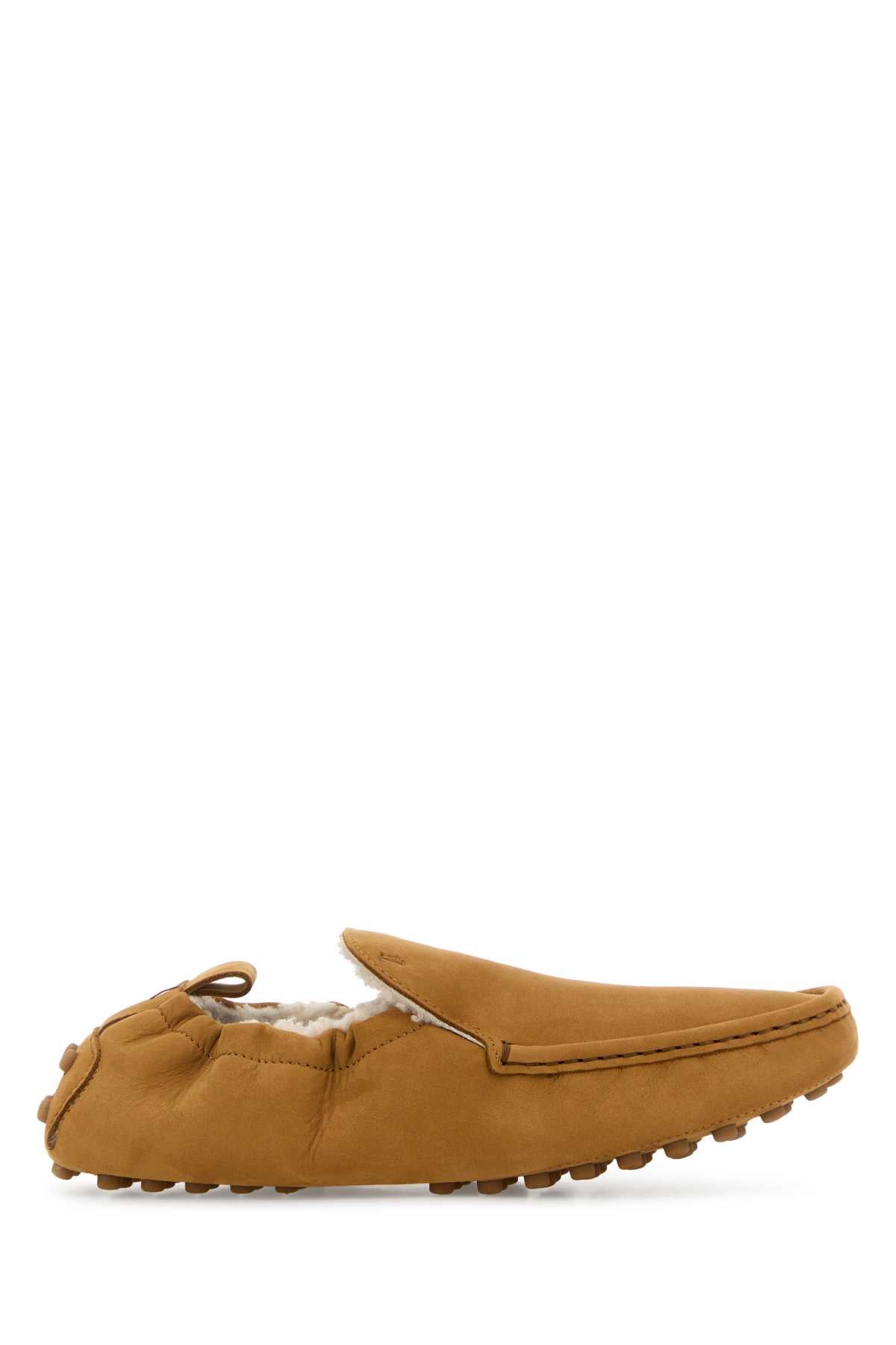 Tod's Women Camel Suede Loafers TOD'S