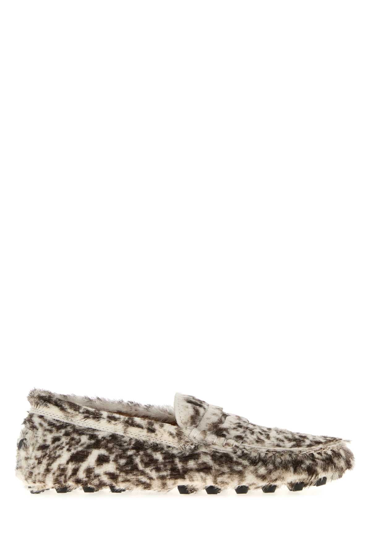 Tod's Women Printed Calf Hair Loafers TOD'S