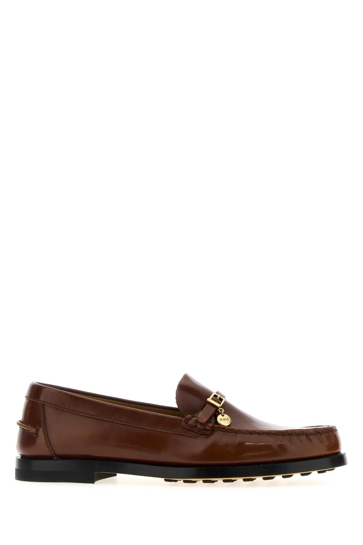 Tod's Women Caramel Leather Loafers TOD'S