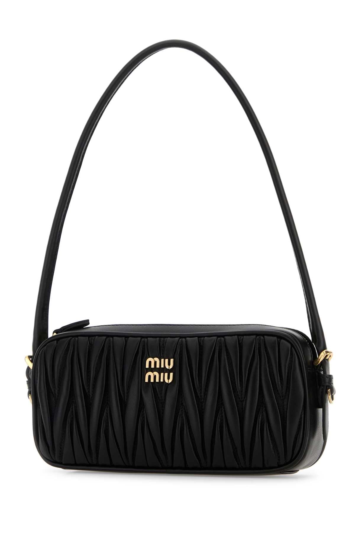 Miu Miu Women Black Leather Shoulder Bag MIU MIU
