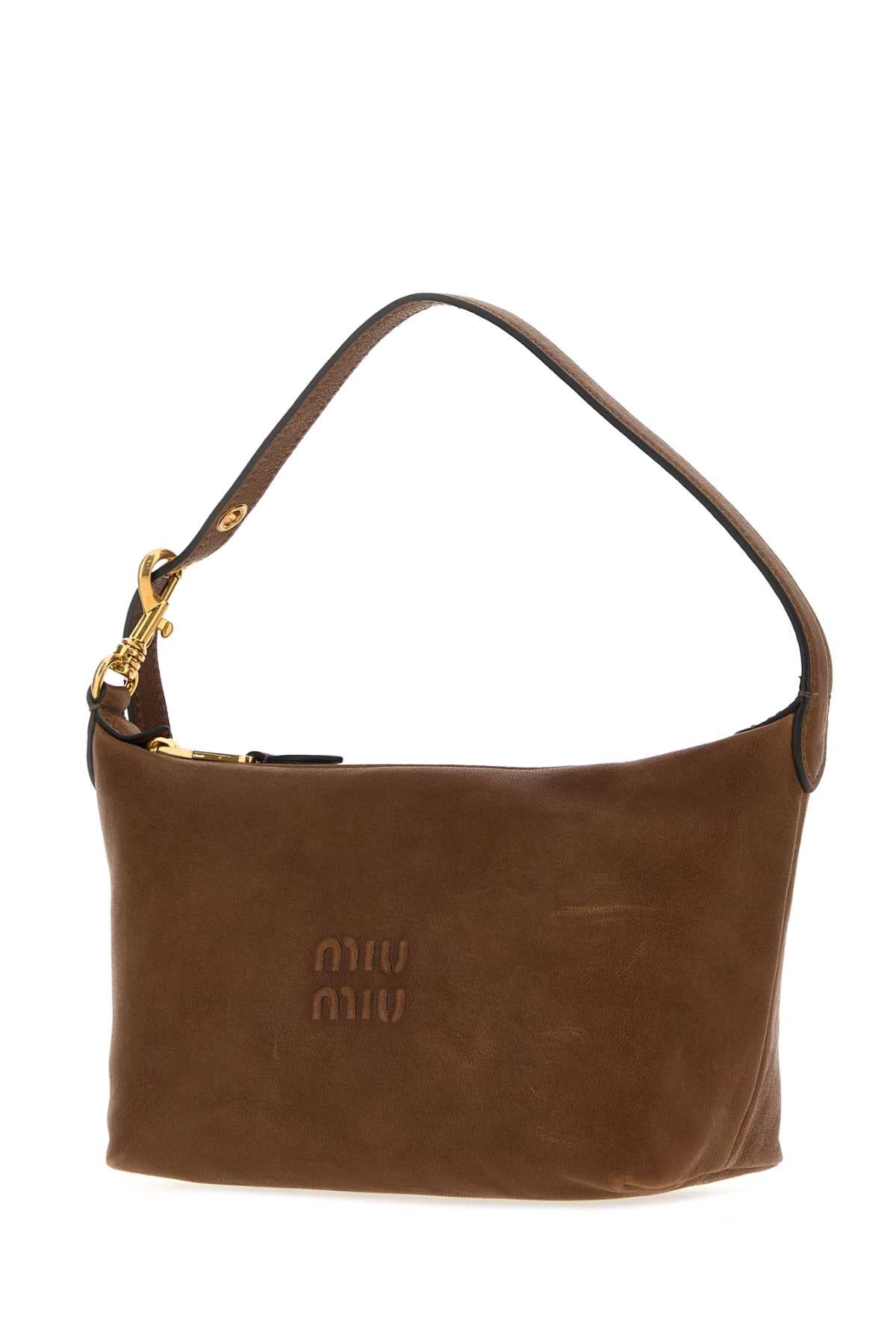 Miu Miu Women Brow Leather Handbag MIU MIU