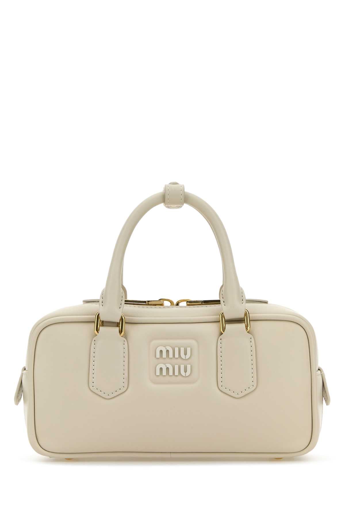 Miu Miu Women Chalk Leather Arcadie Handbag MIU MIU