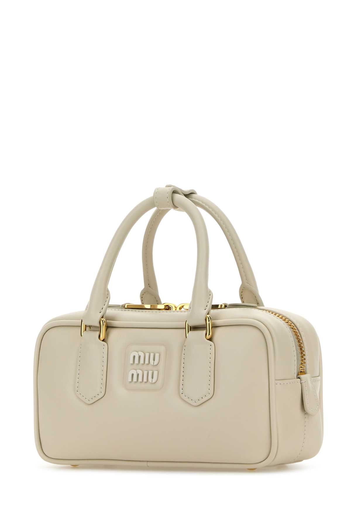 Miu Miu Women Chalk Leather Arcadie Handbag MIU MIU