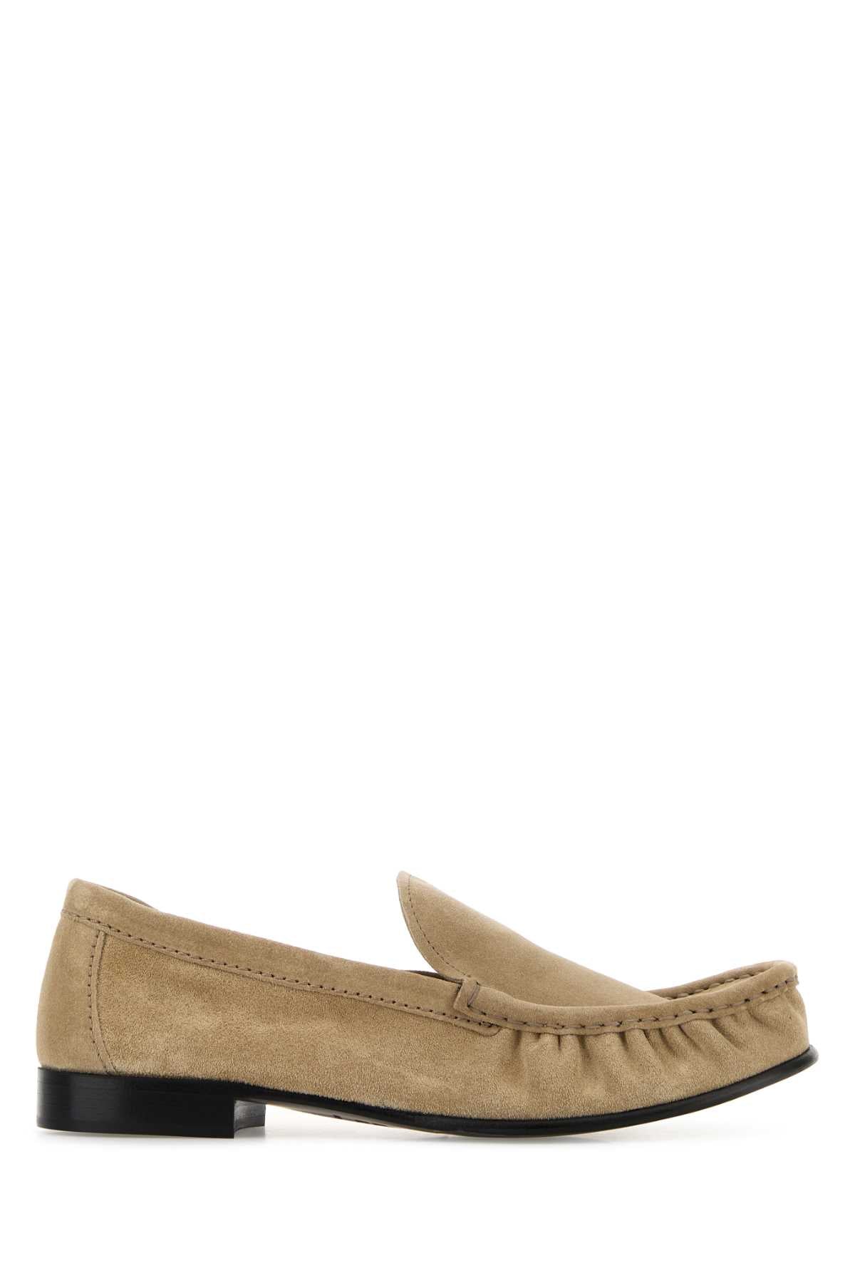 Miu Miu Women Sand Suede Loafers MIU MIU