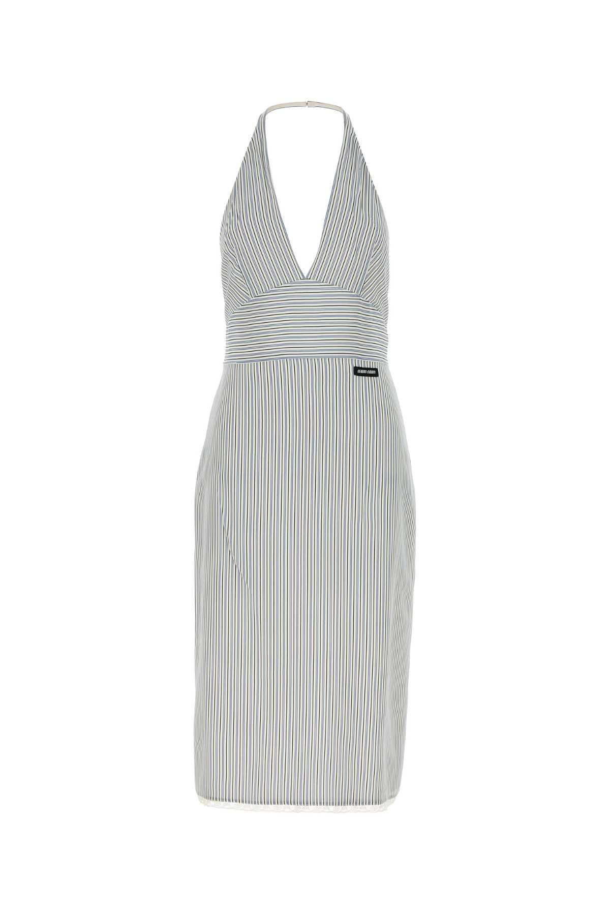 Miu Miu Women Printed Silk Dress