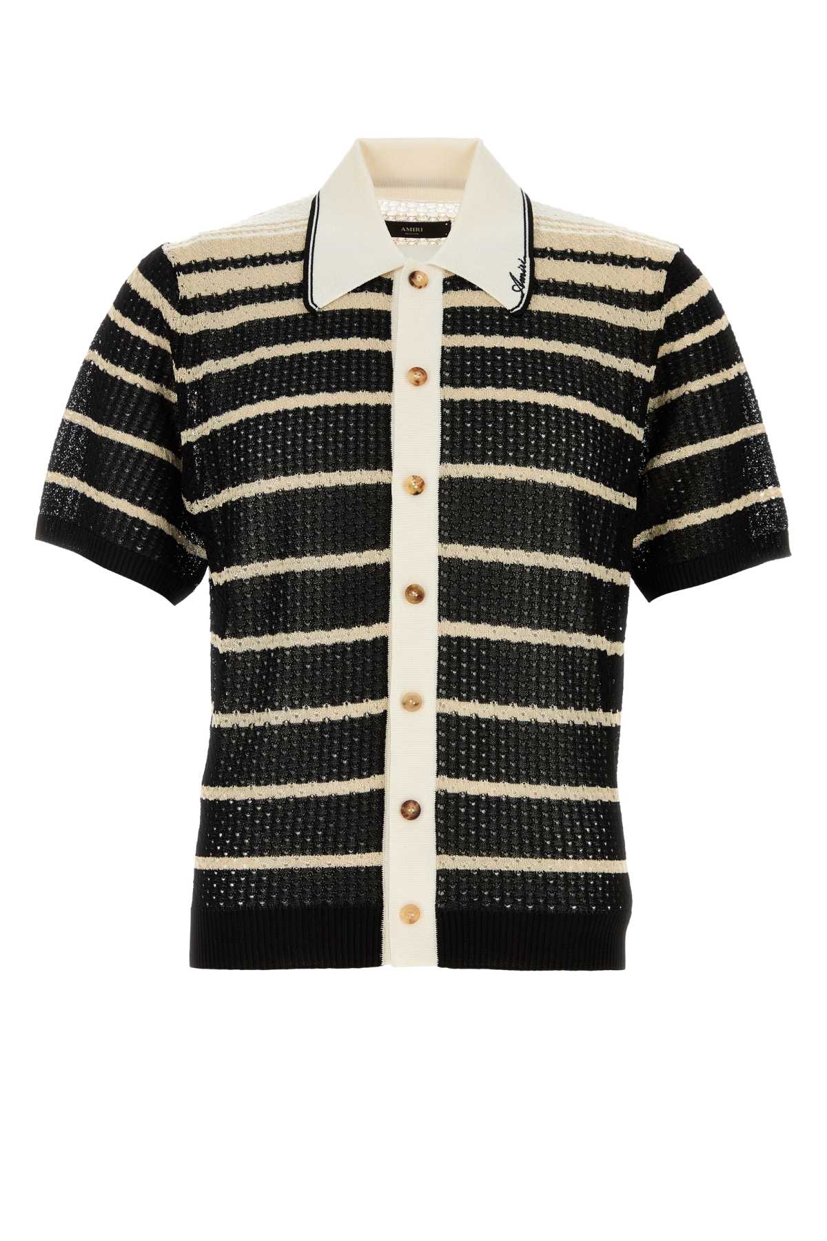 Amiri Men Embroidered Crochet Cardigan AMIRI