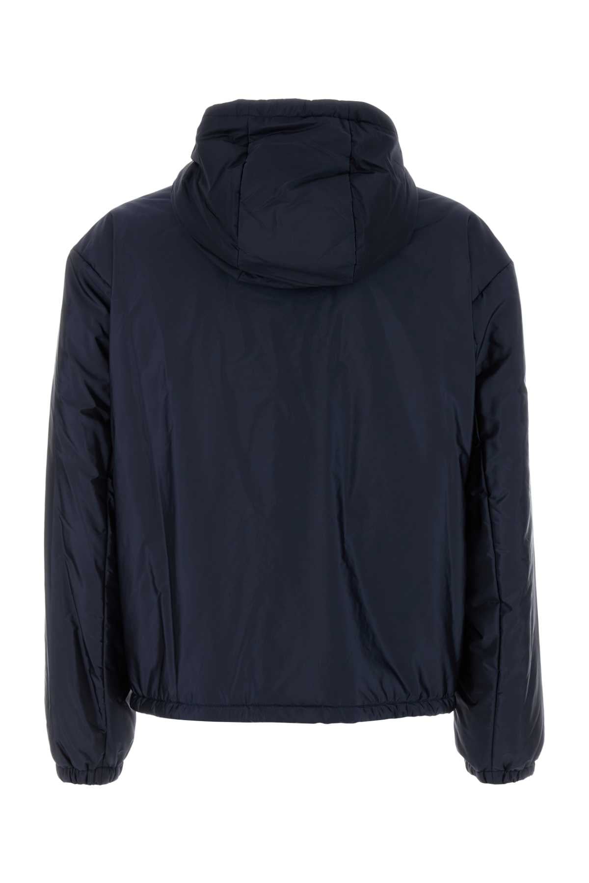 Prada Men Navy Blue Re-Nylon Padded Jacket PRADA