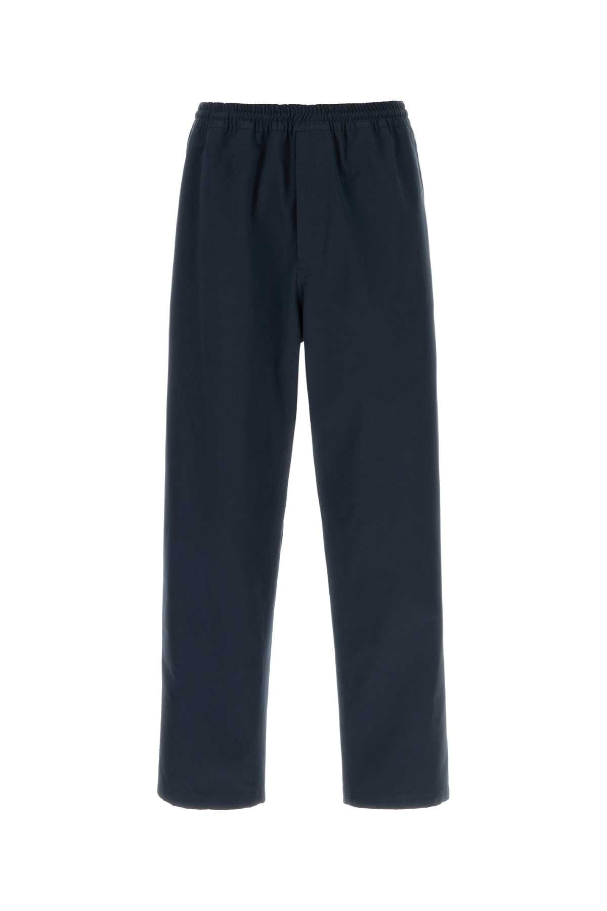 Prada Men Navy Blue Cotton Pant PRADA