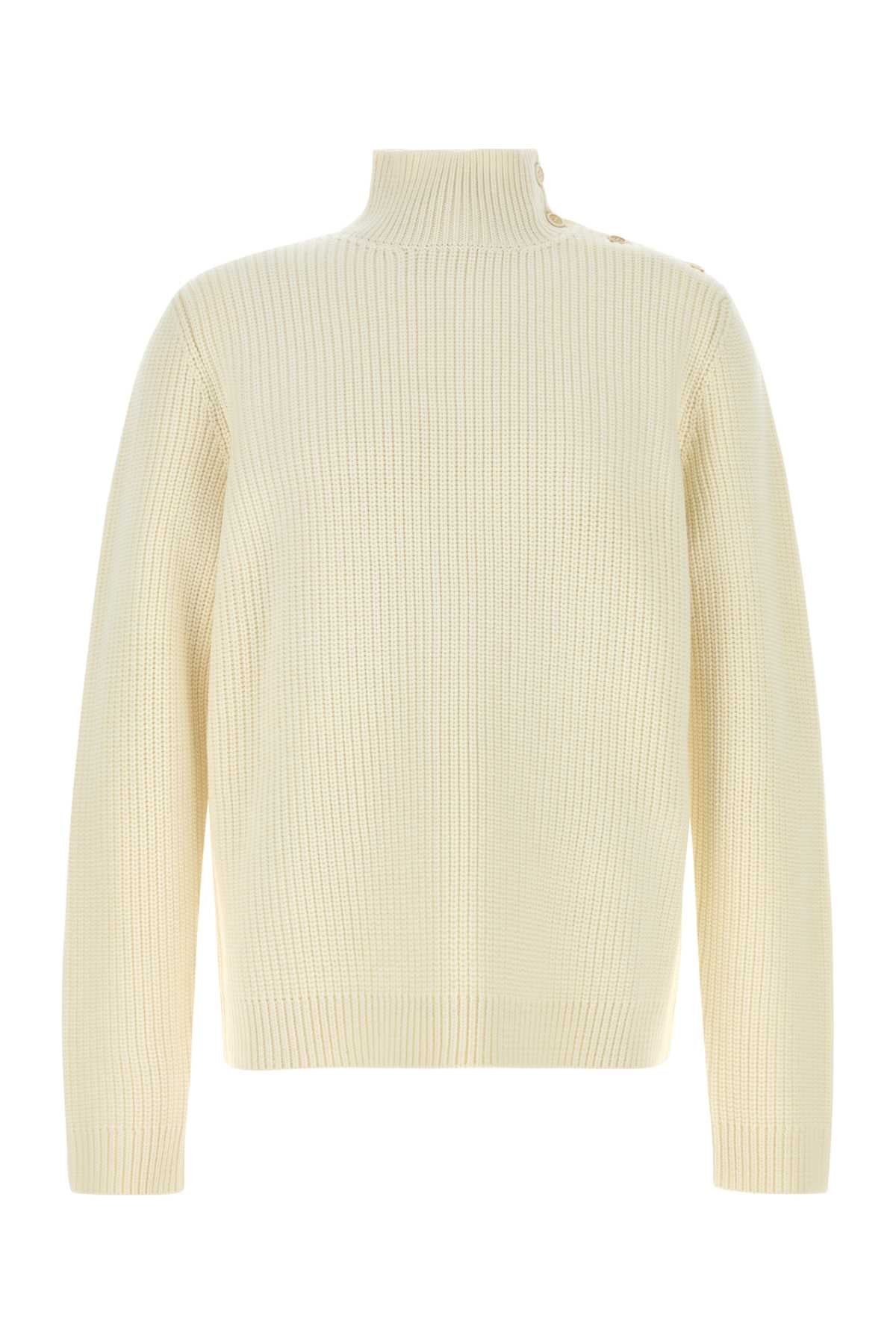 Prada Men Ivory Wool Sweater PRADA