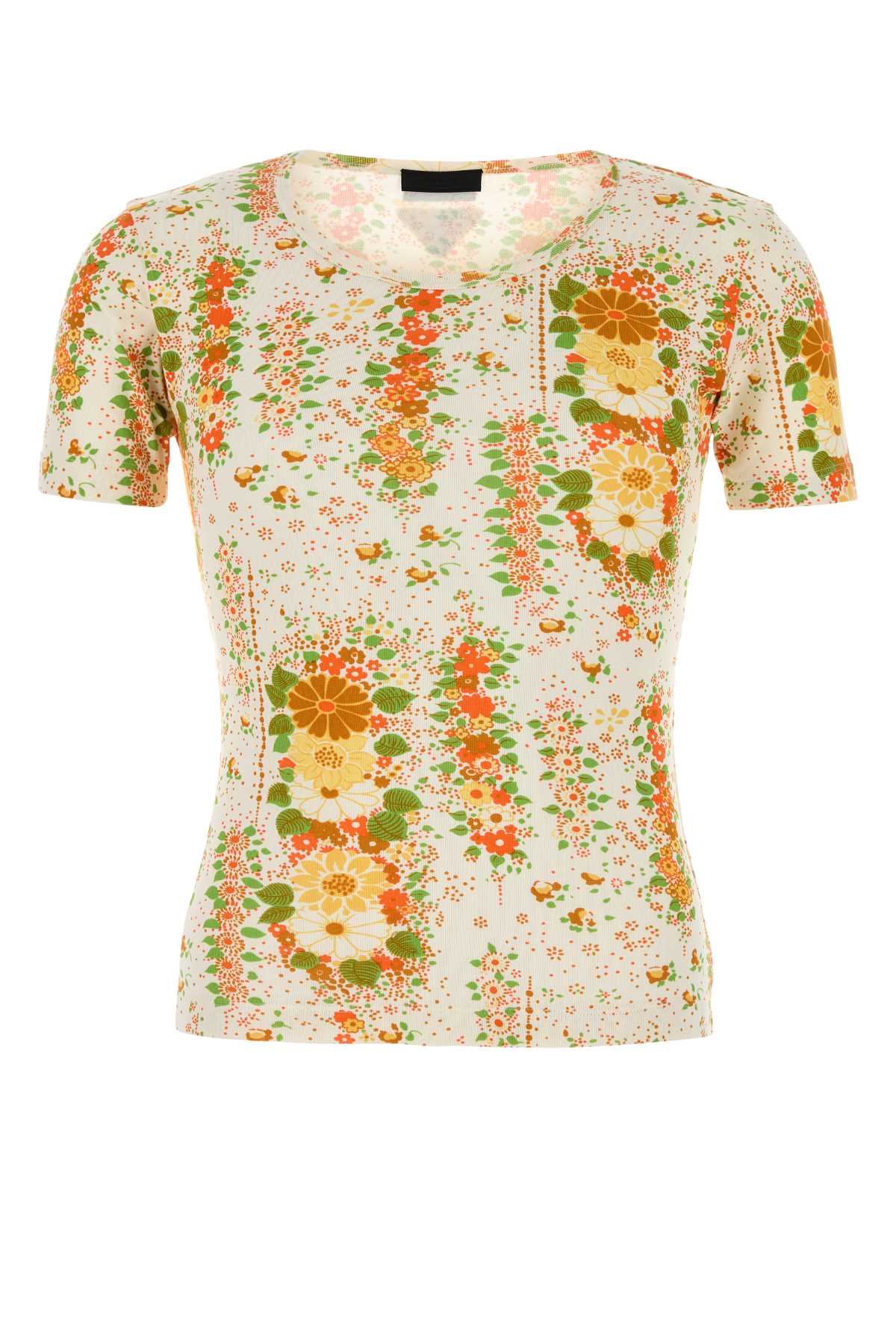 Prada Men Printed Cotton T-Shirt PRADA