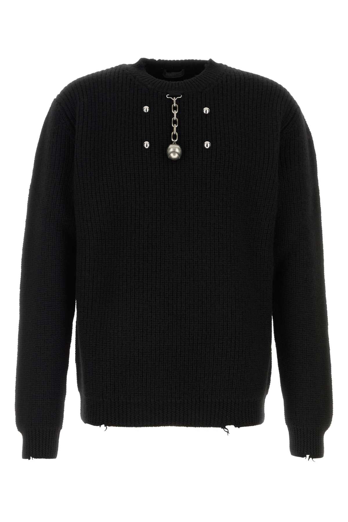 Prada Men Black Wool Sweater PRADA
