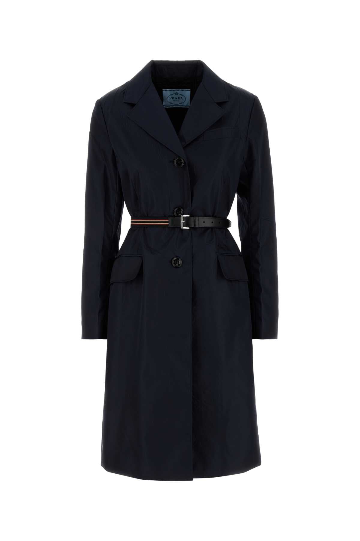 Prada Women Midnight Blue Re-Nylon Trench Coat PRADA
