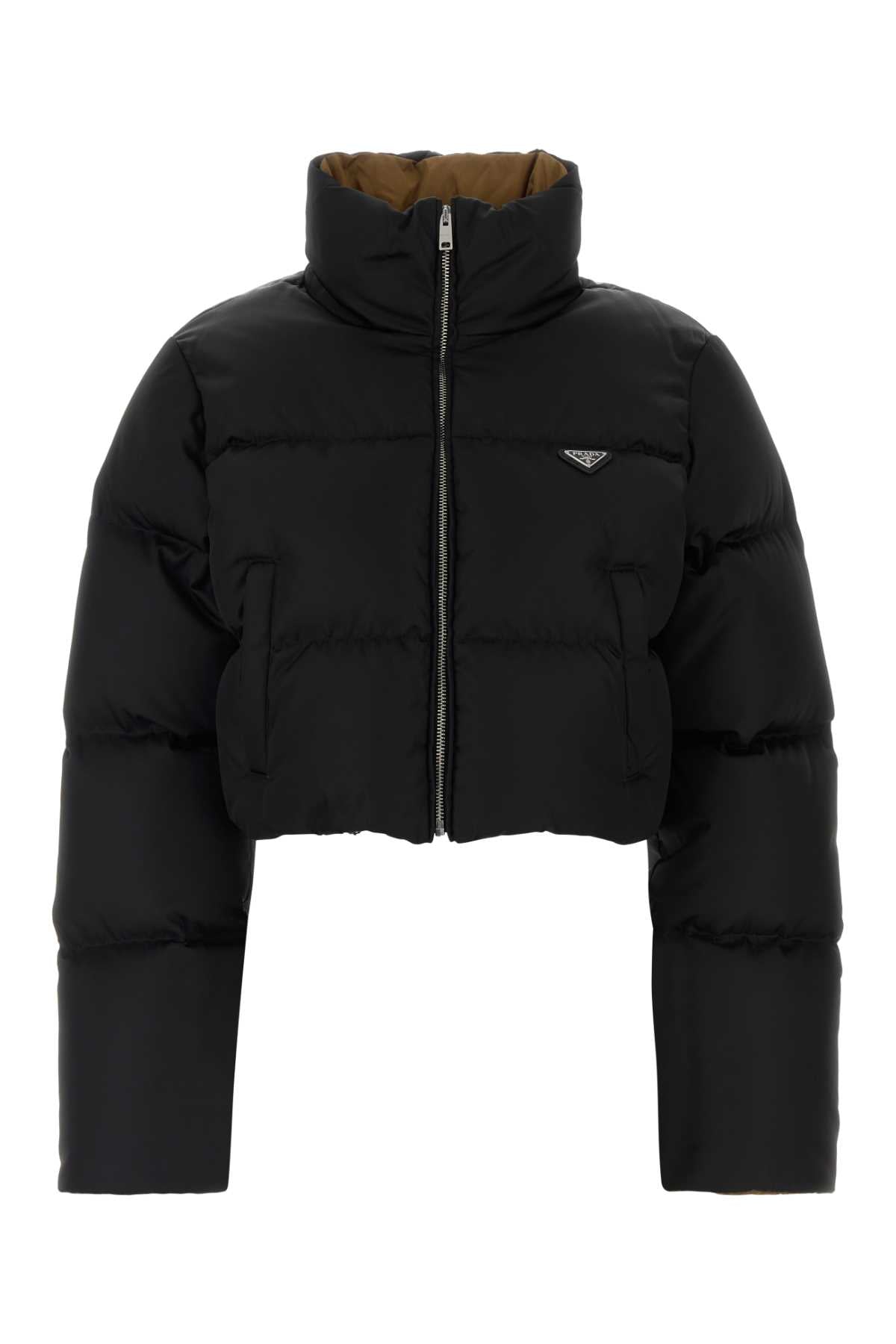 Prada Women Black Re-Nylon Down Jacket PRADA