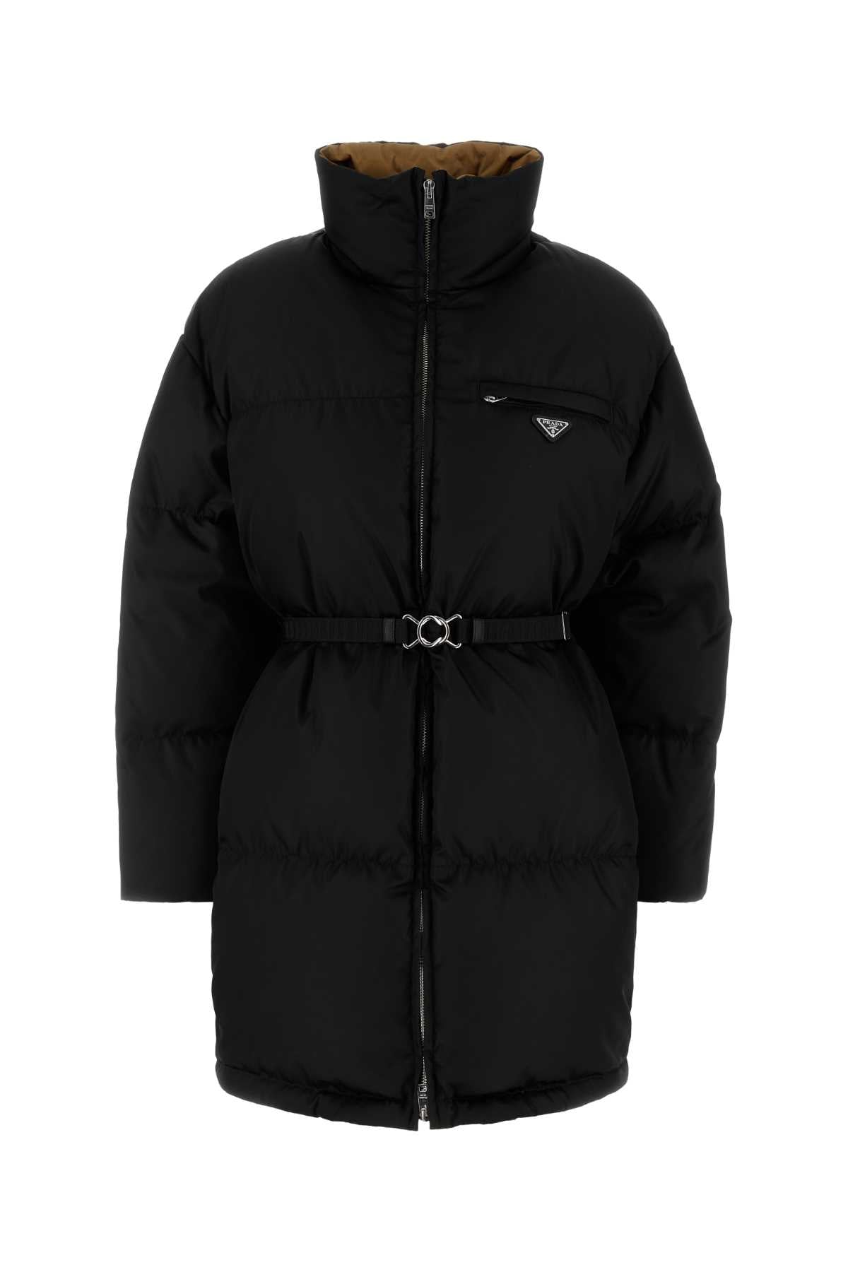 Prada Women Black Re-Nylon Down Jacket PRADA