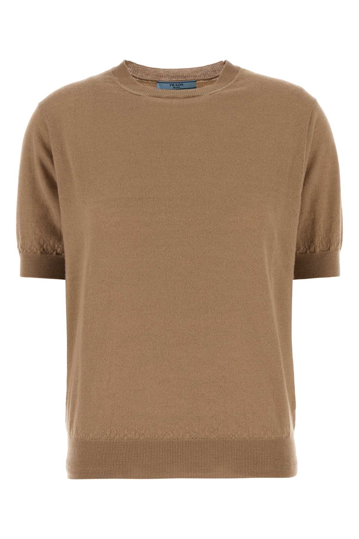 Prada Women Camel Cashmere Sweater PRADA