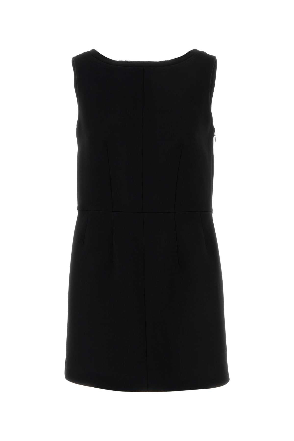 Prada Women Black Wool Dress PRADA