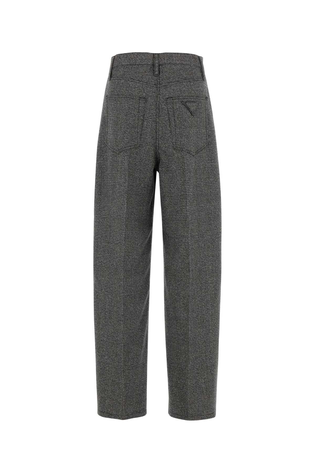 Prada Women Embroidered Glencheck Pant PRADA