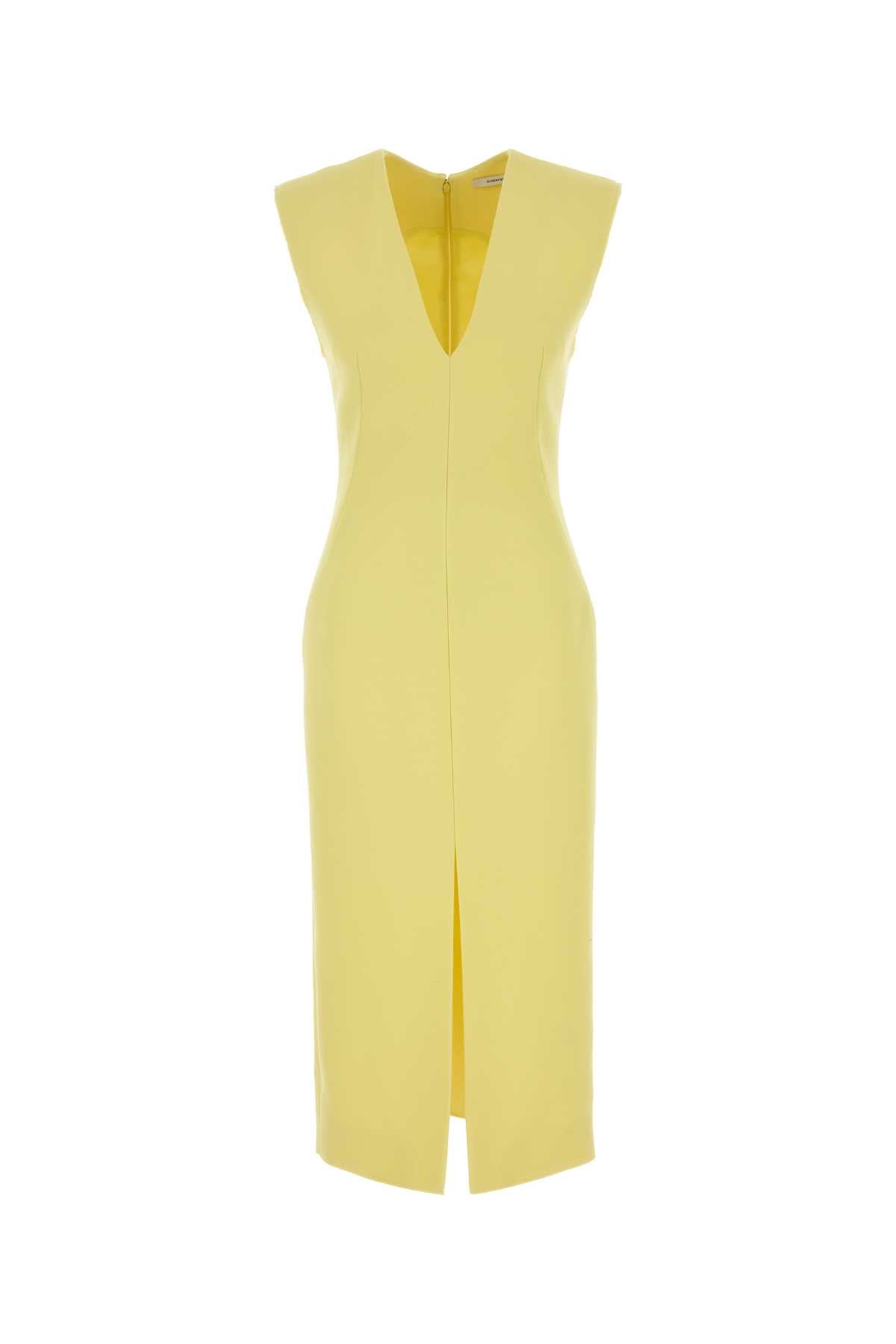 Givenchy Women Yellow Stretch Crepe Dress GIVENCHY