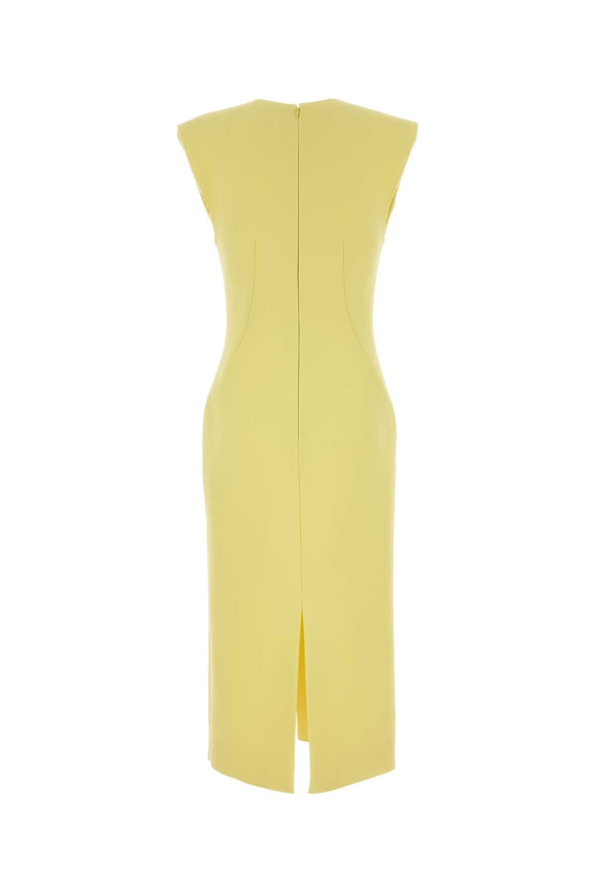 Givenchy Women Yellow Stretch Crepe Dress GIVENCHY