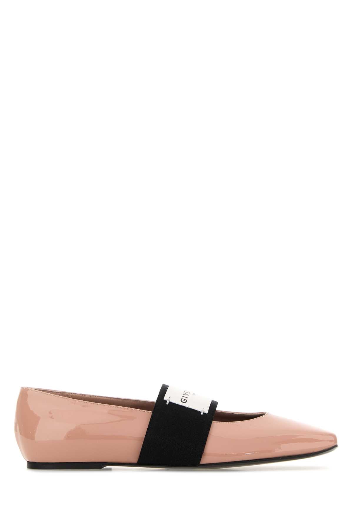 Givenchy Women Pink Leather Squared Ballerinas GIVENCHY