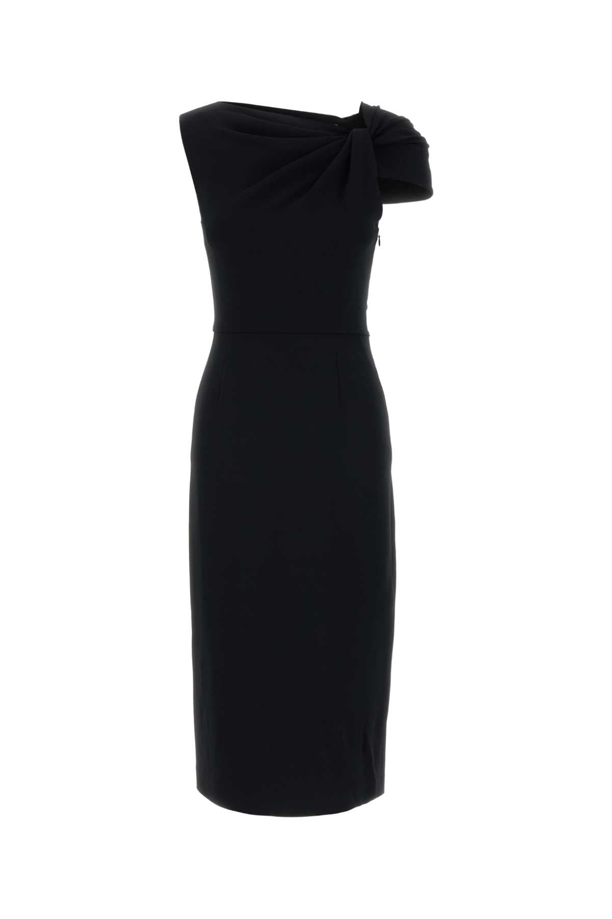 Givenchy Women Black Stretch Cady Dress GIVENCHY