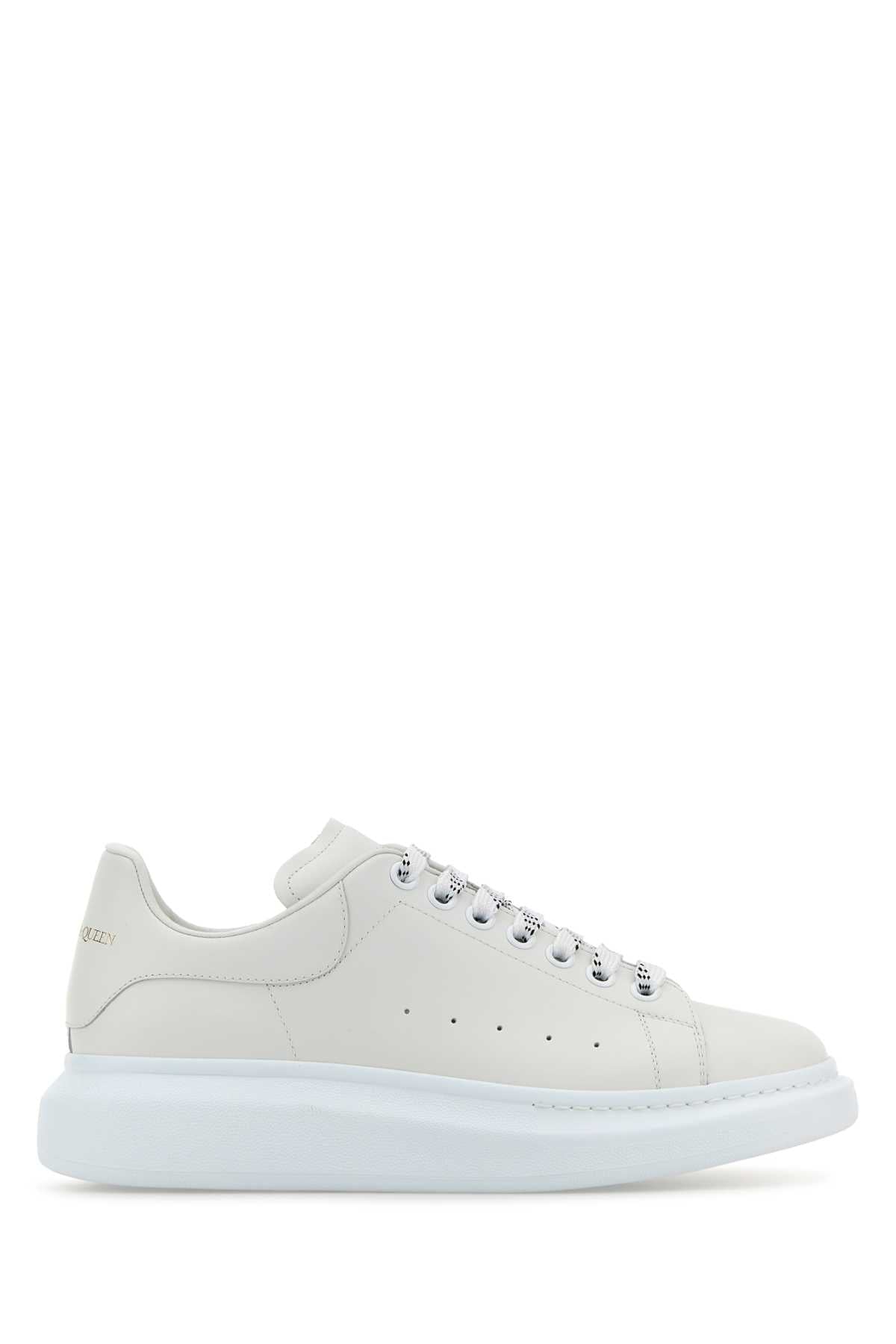 Alexander Mcqueen Men Chalk Leather Sneakers With Chalk Leather Heel ALEXANDER MCQUEEN