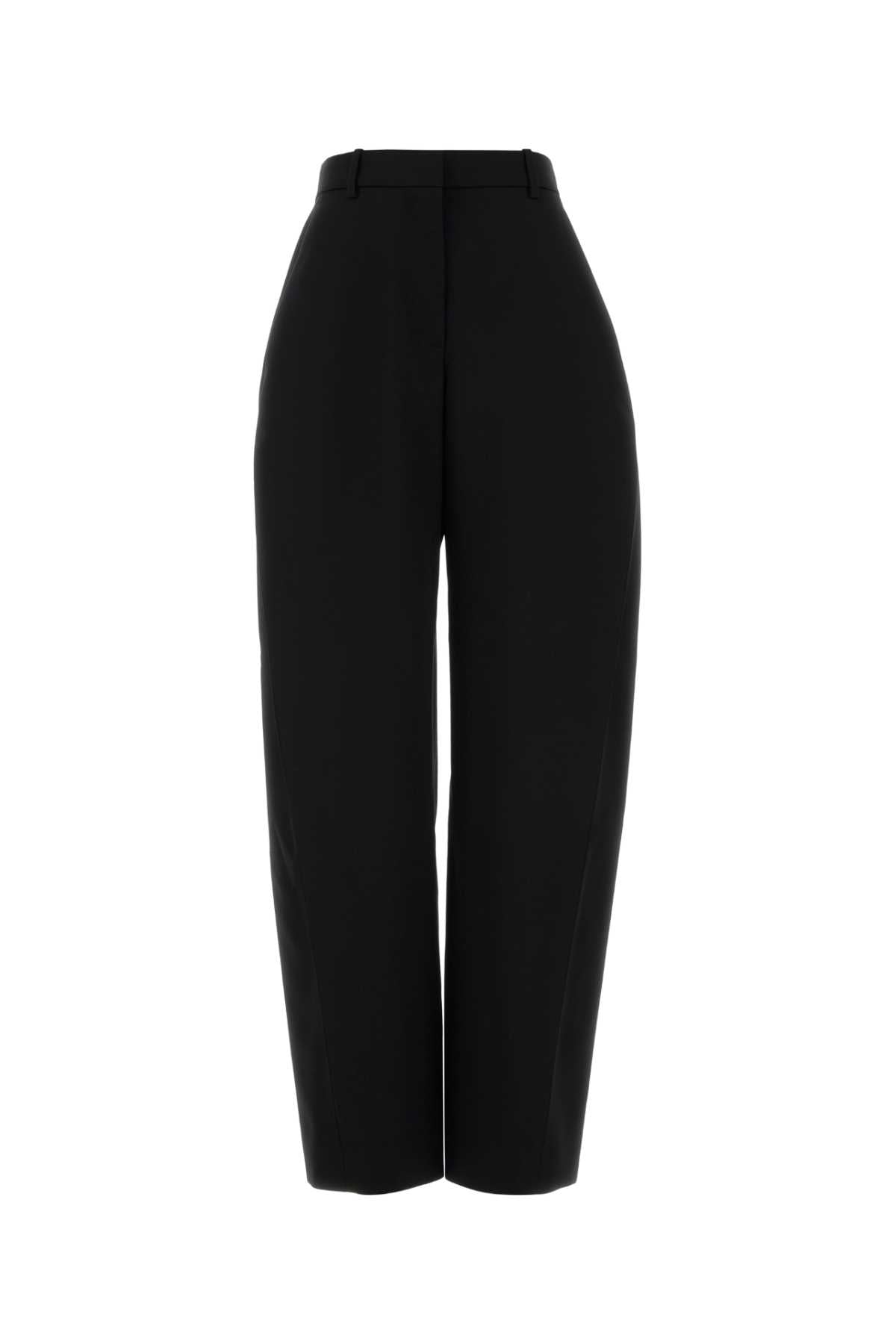 Givenchy Women Black Wool Wide-Leg Pant GIVENCHY