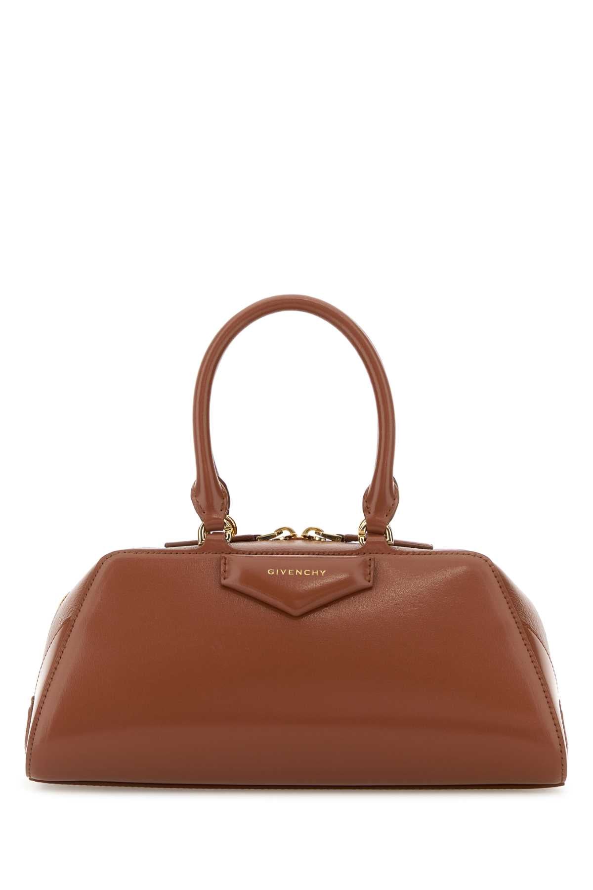 Givenchy Women Caramel Leather Small Antigona Handbag GIVENCHY