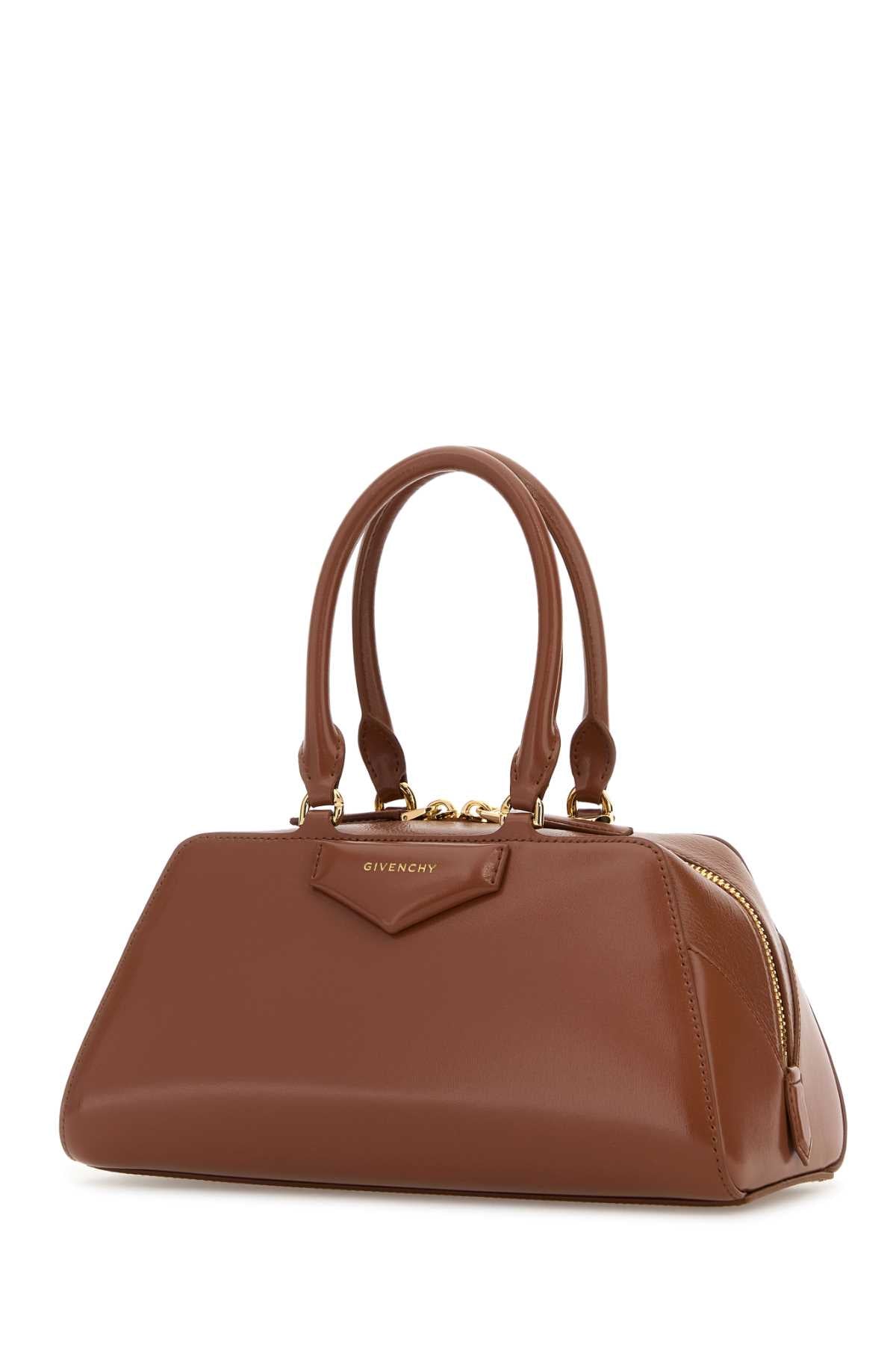 Givenchy Women Caramel Leather Small Antigona Handbag GIVENCHY