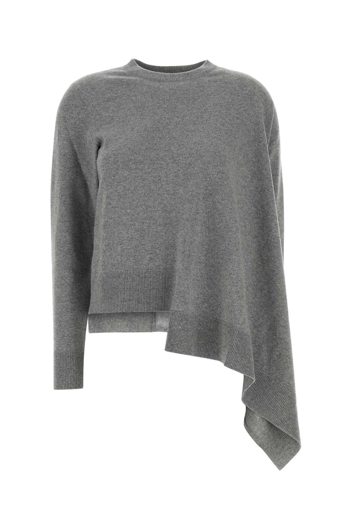 Alexander Mcqueen Women Grey Cashmere Blend Sweater ALEXANDER MCQUEEN