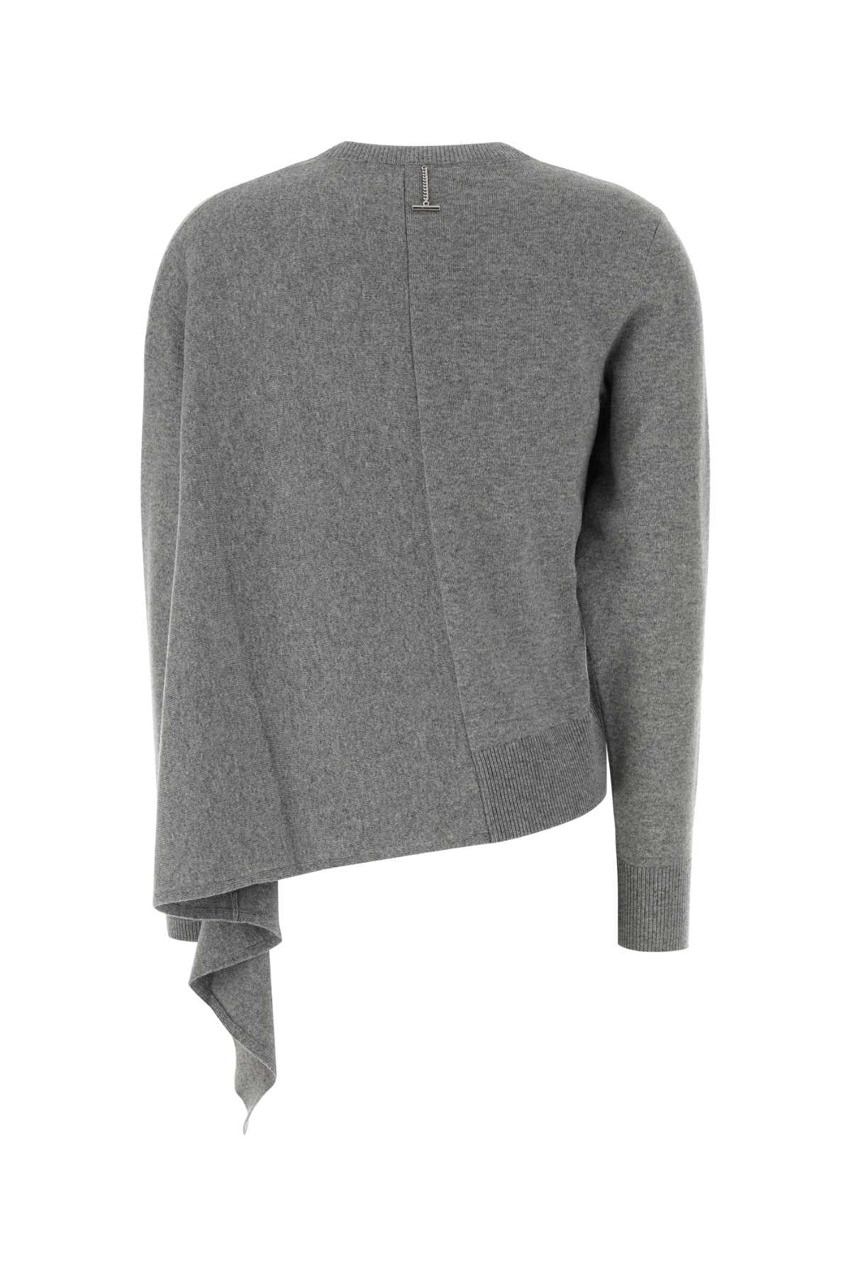Alexander Mcqueen Women Grey Cashmere Blend Sweater ALEXANDER MCQUEEN