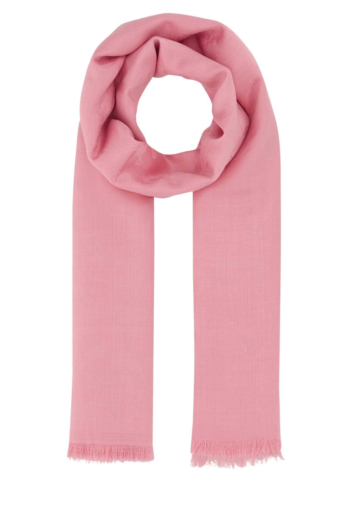 Alexander Mcqueen Women Pink Wool Blend Foulard ALEXANDER MCQUEEN